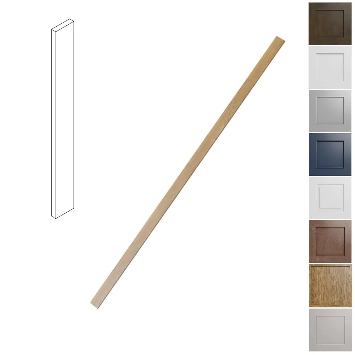 3 inch wide 96 inch tall filler