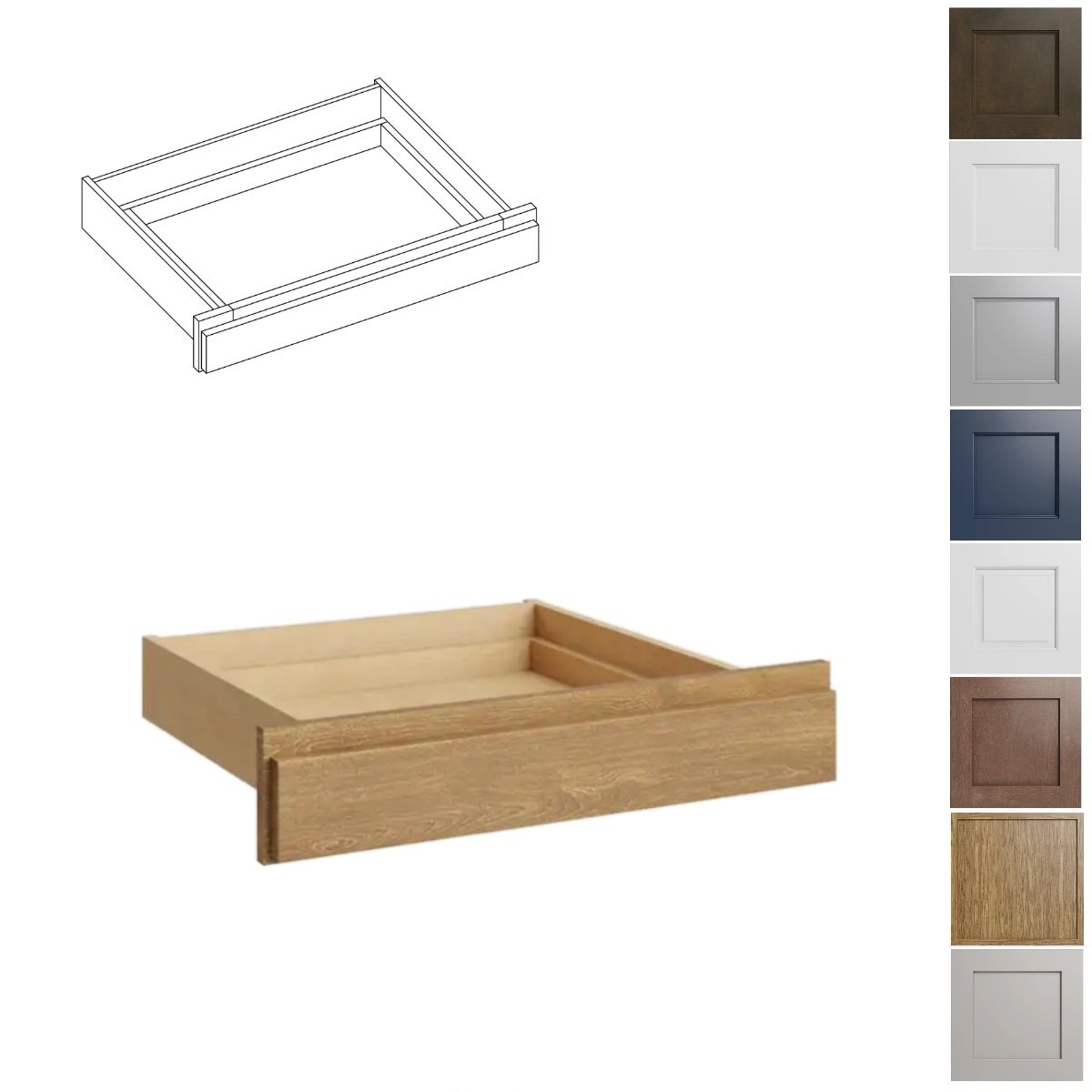24W Vanity drawer and box (KD24)