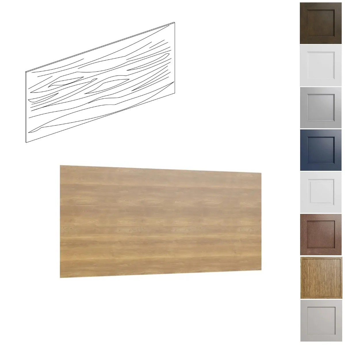 48 inch wide 96 inch tall half inch thick plywood panel