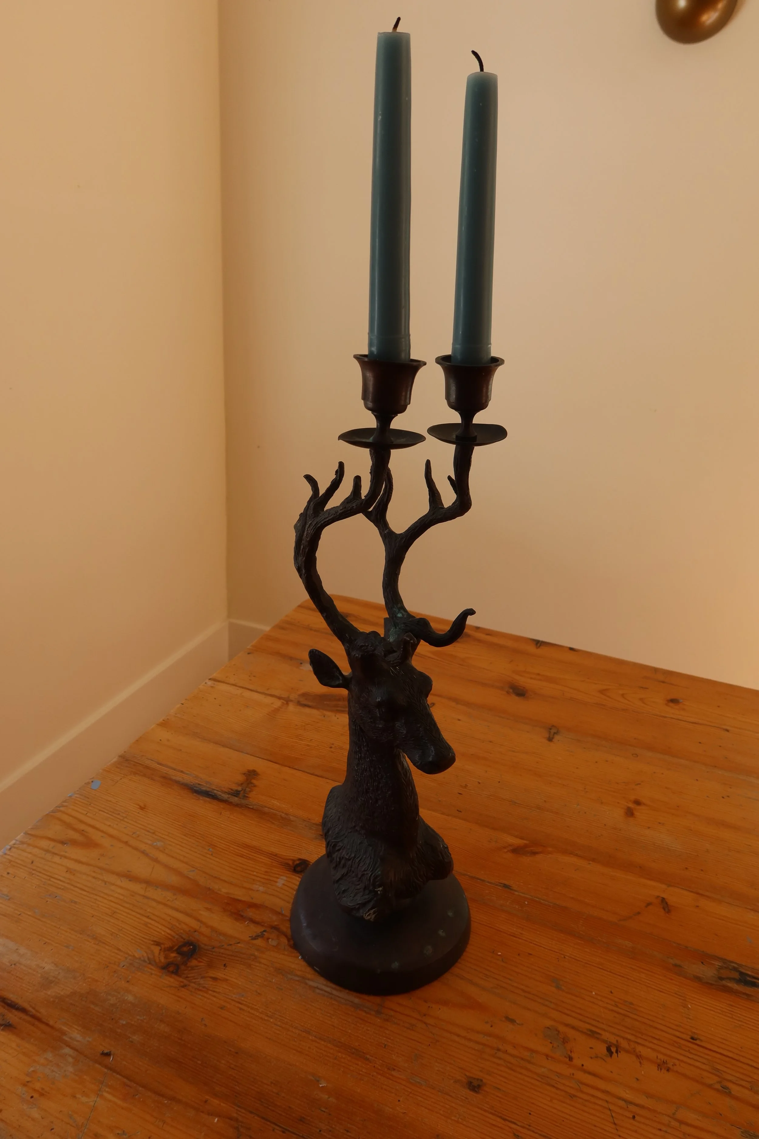 Bronze Stag Candelabra
