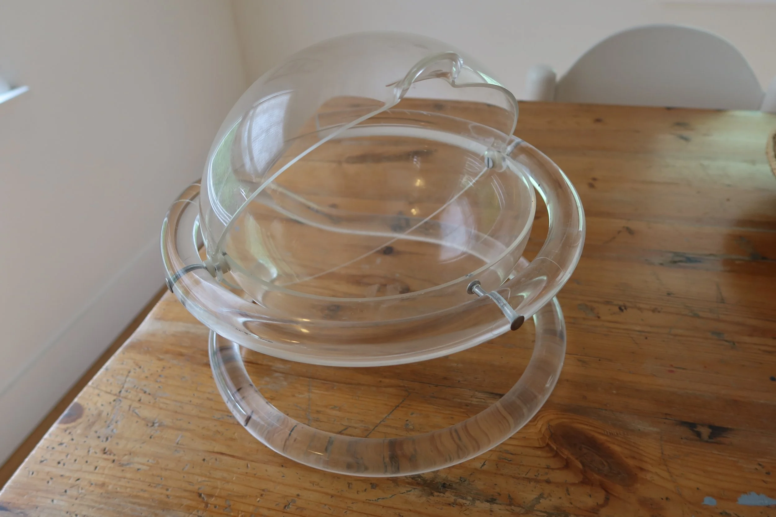 Modernist Lucite Display Bowl