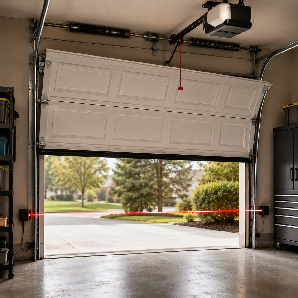Garage Door Closes Then Pops Back Open? Sensor or Spring