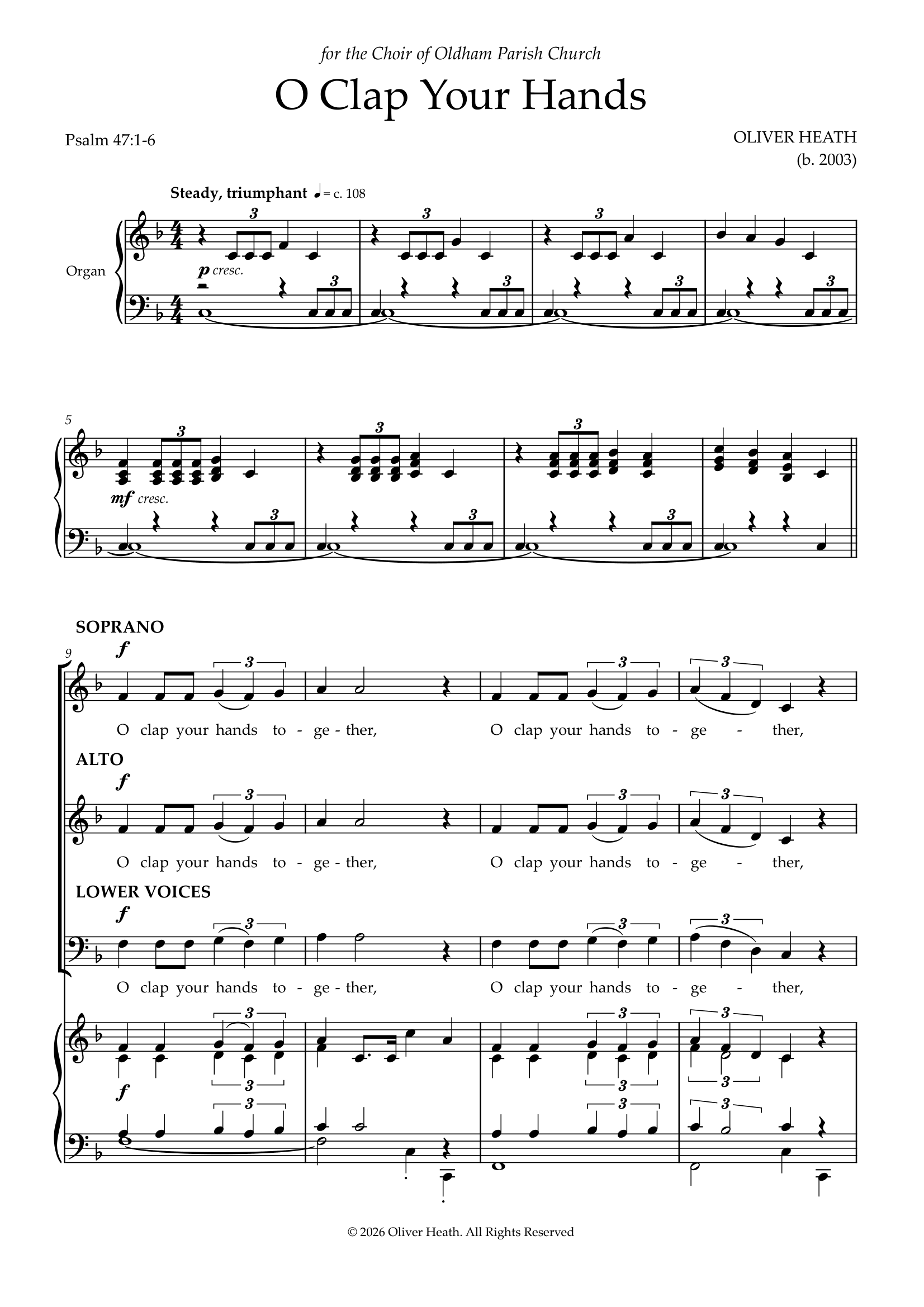 O Clap Your Hands