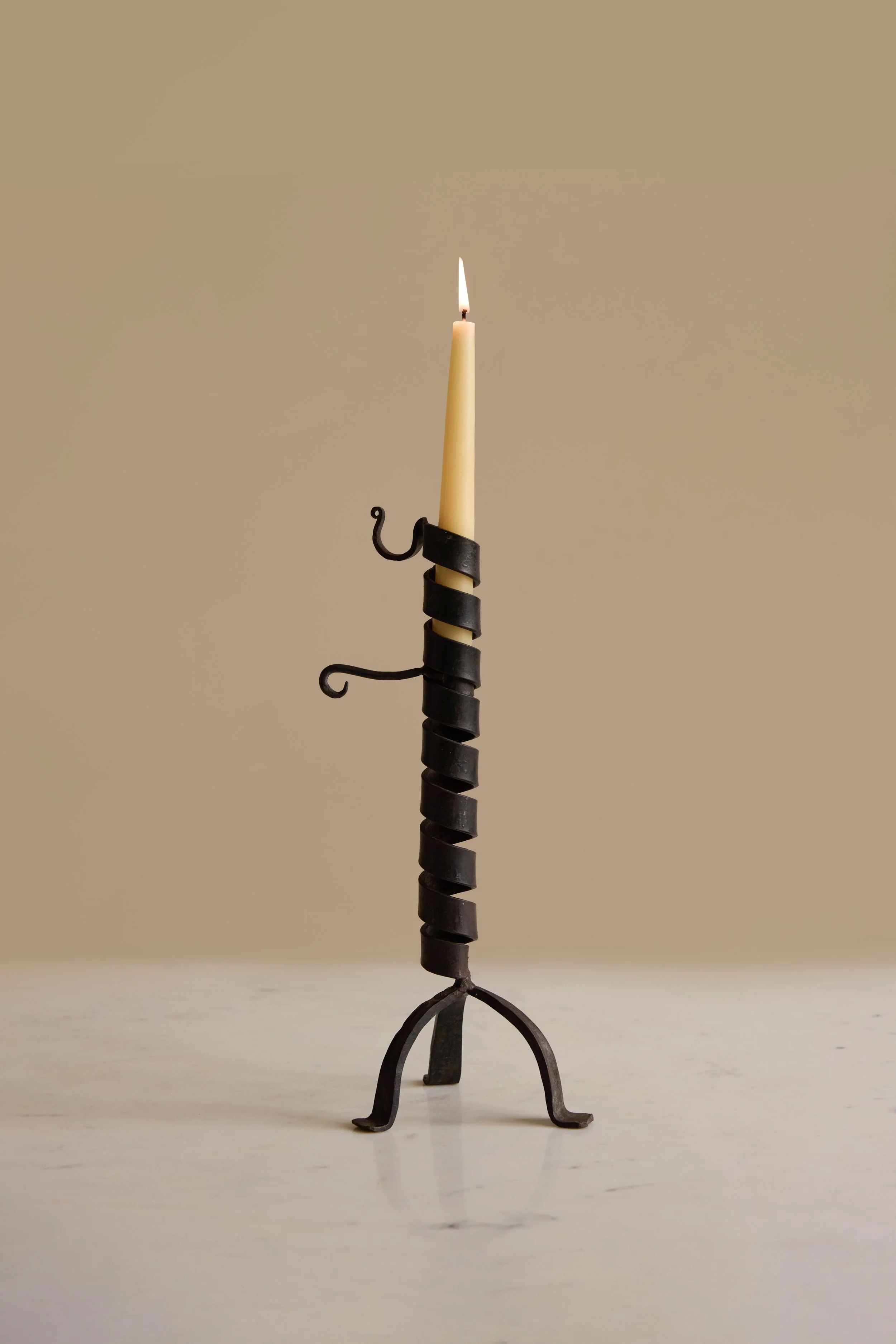 Wrought Iron Spiral Candlestick