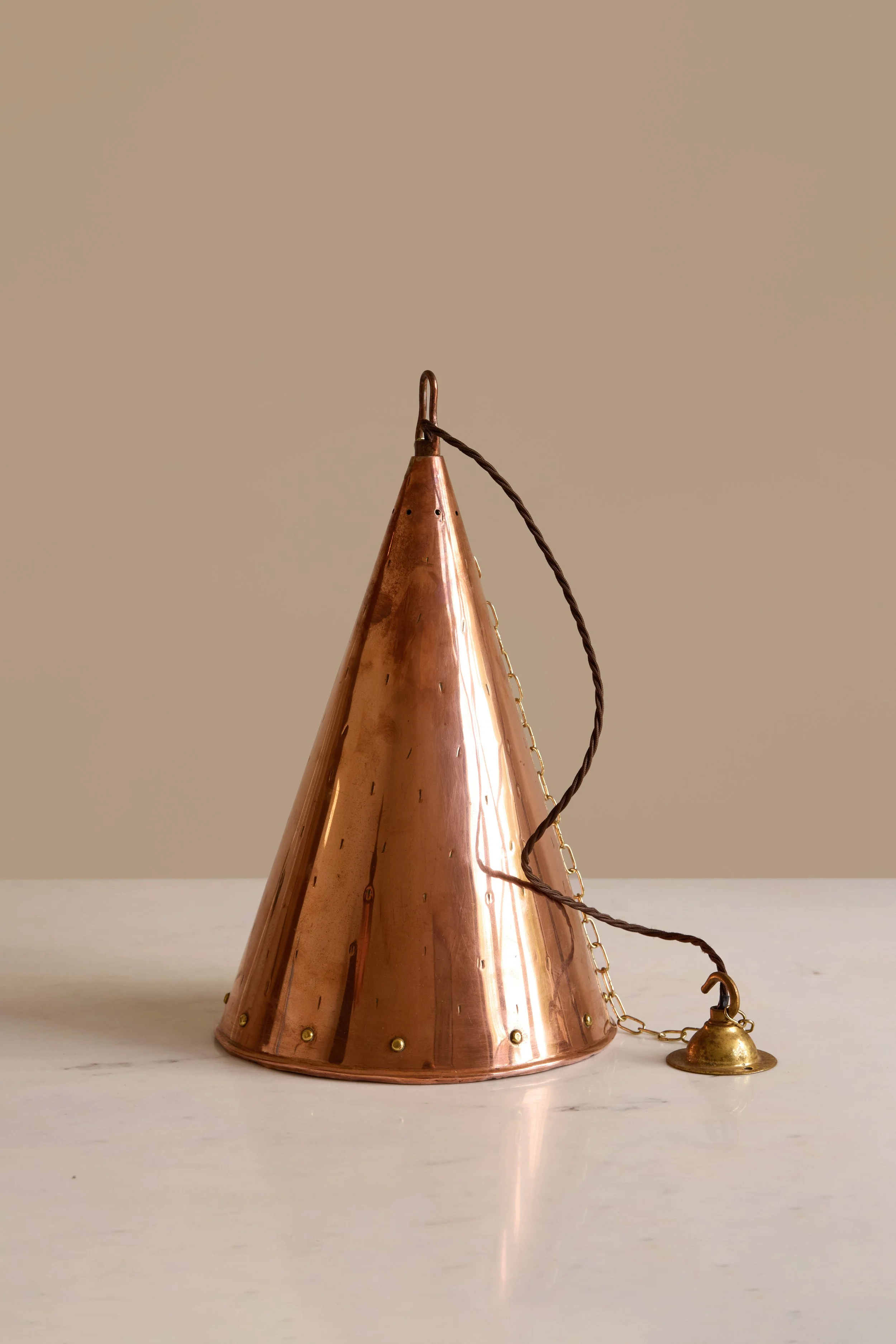 Copper Cone Pendant Lamp, E.S Horn Aalestrup