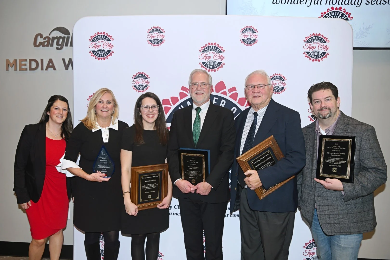 Tipp City Chamber 2025 Annual Gala Award recipients