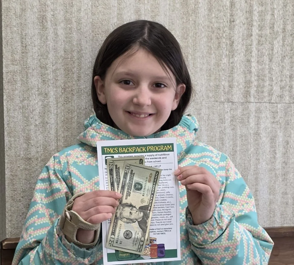 Local student raises $40 for TMCS Backpack Program