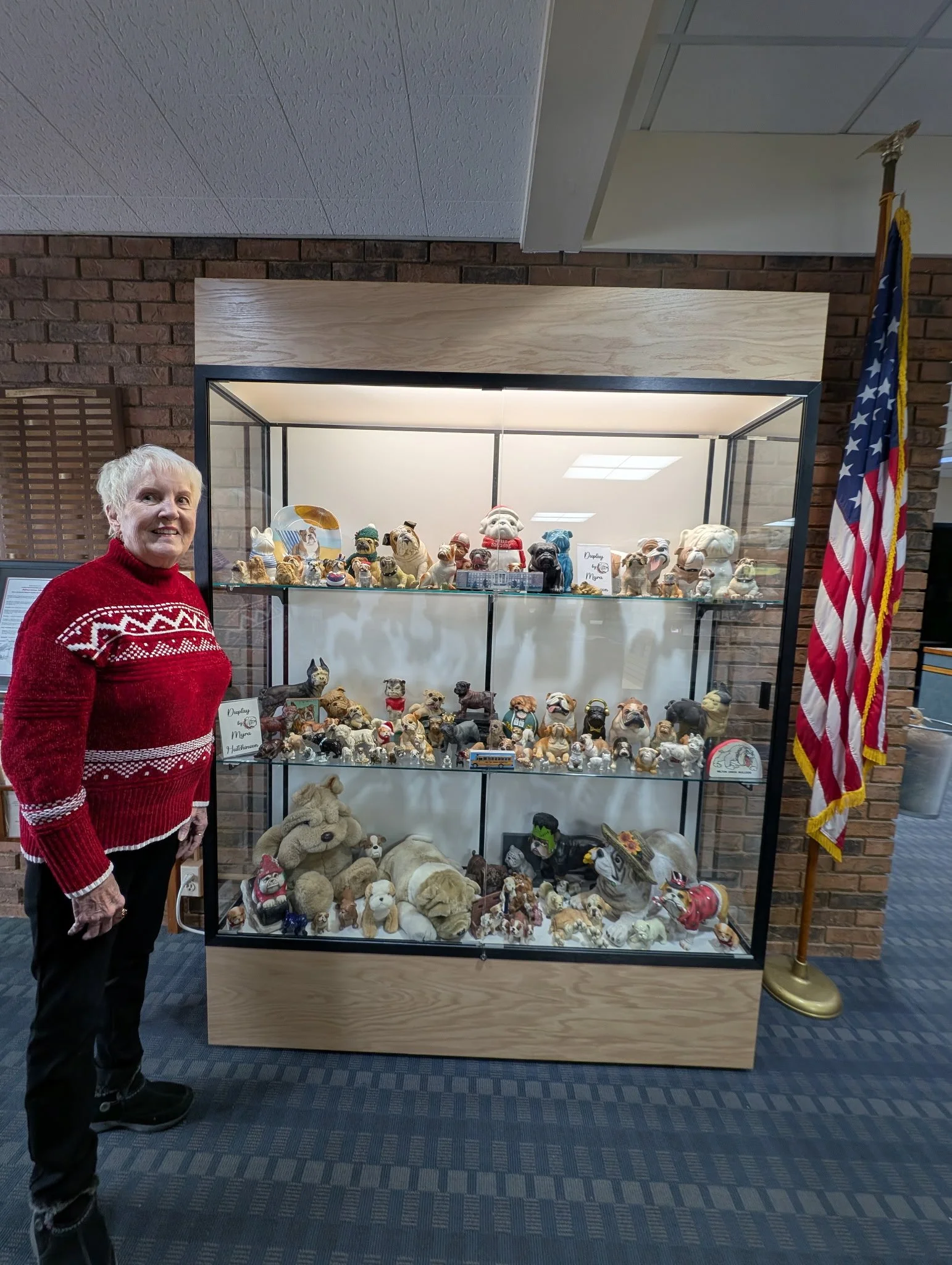 Milton-Union library features assortment of bulldog figures