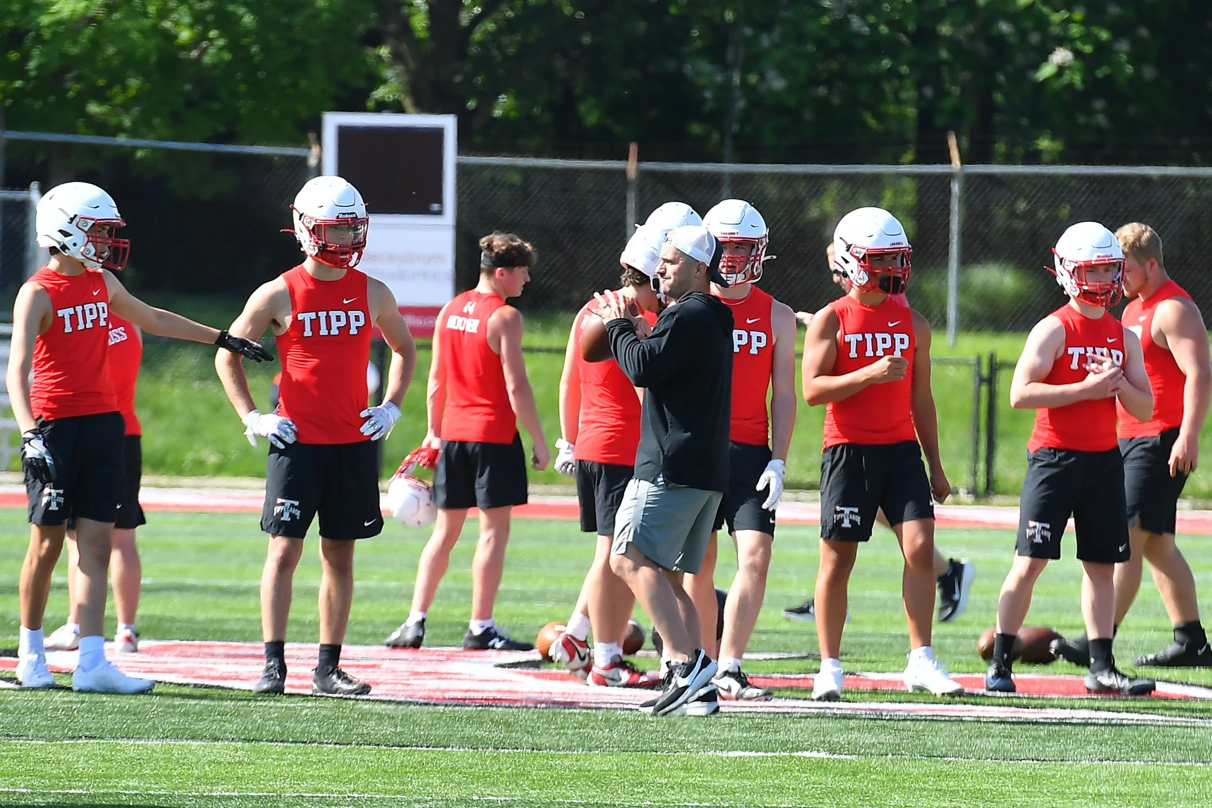 Tipp football has productive opening week of camp