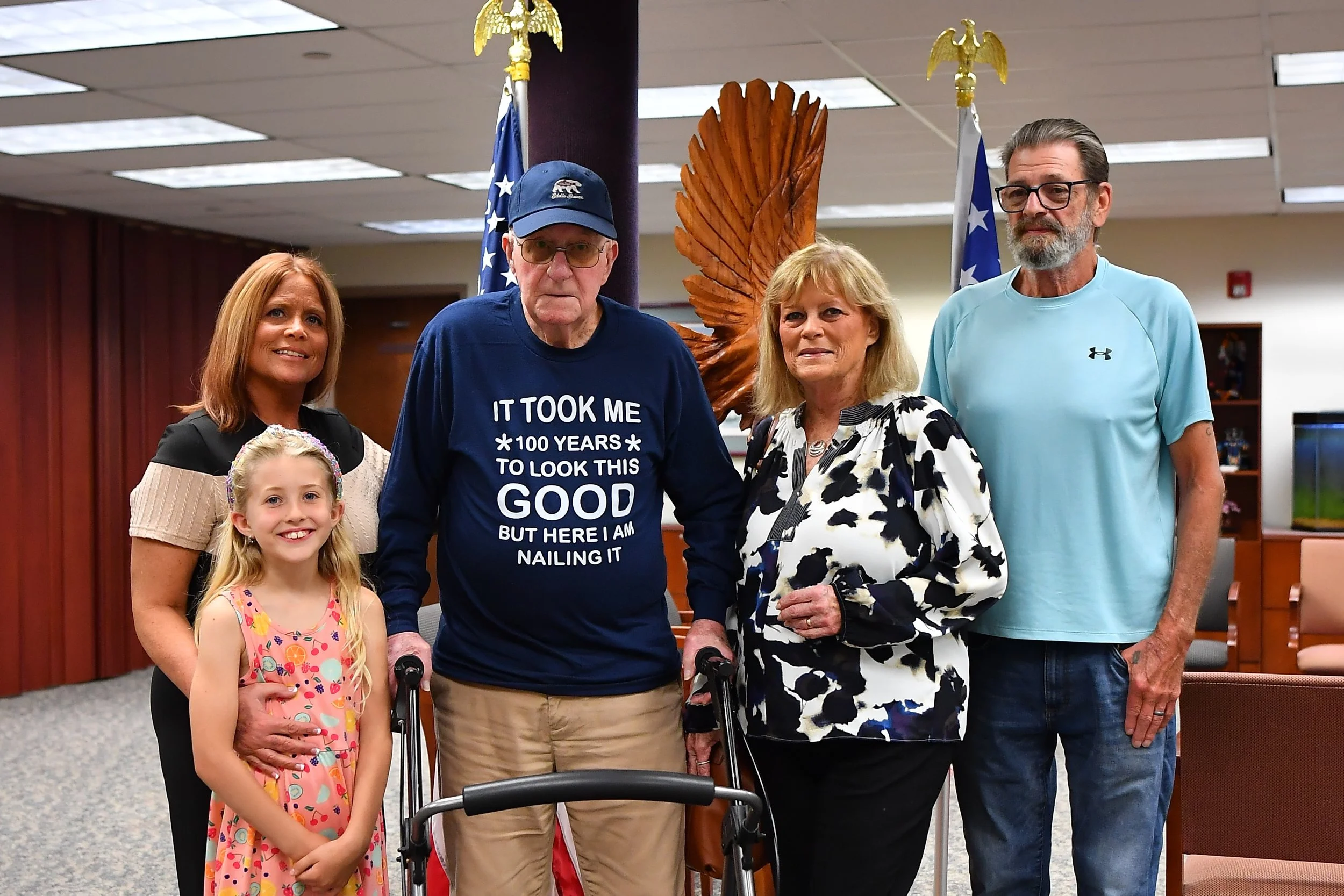 Earl Moore celebrates 100th&nbsp;birthday