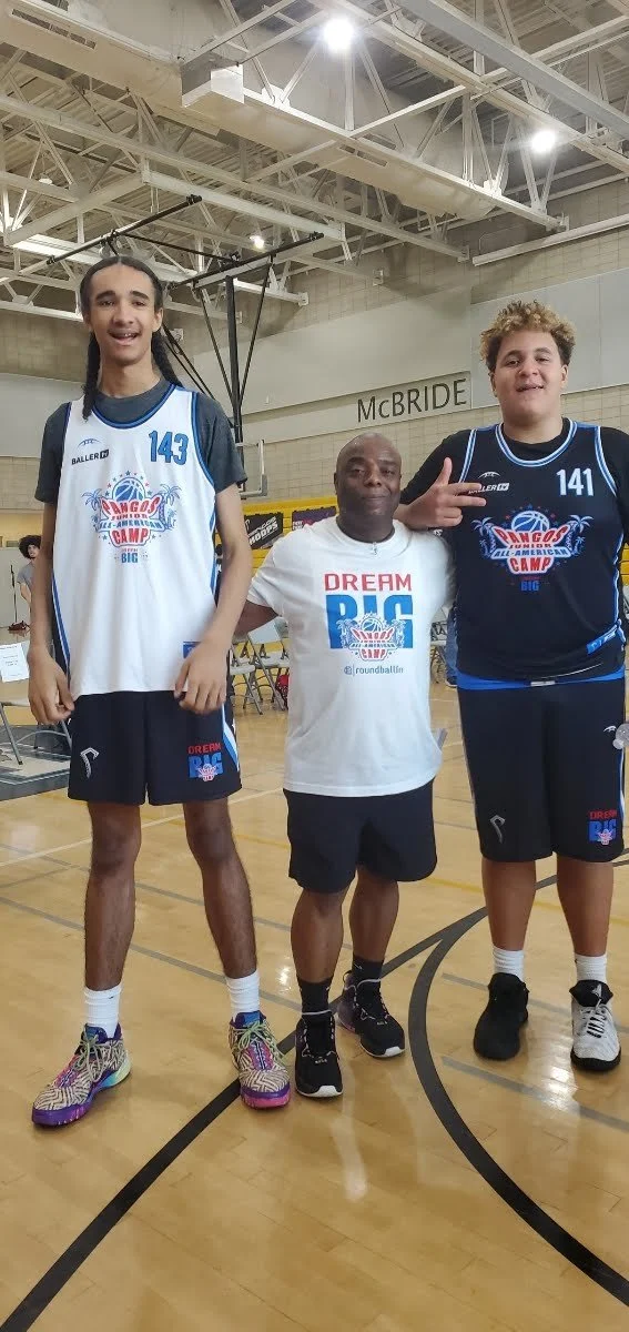 AEF Coach Will and 2026 Pangos Junior All American 7th and 8th grade players.jpeg