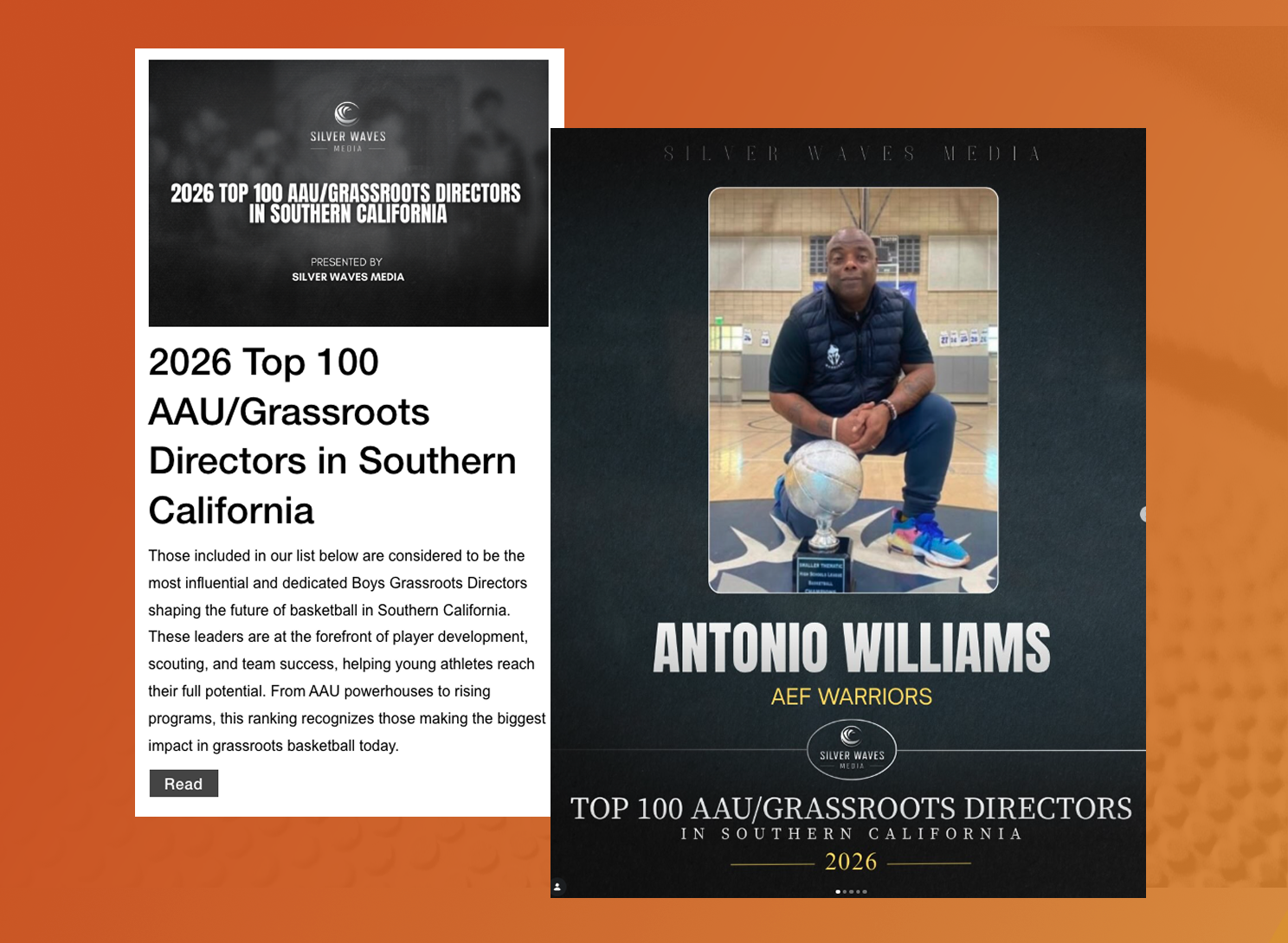 Coach Williams Named Top 100 AAU/Grassroots Directors in Southern California
