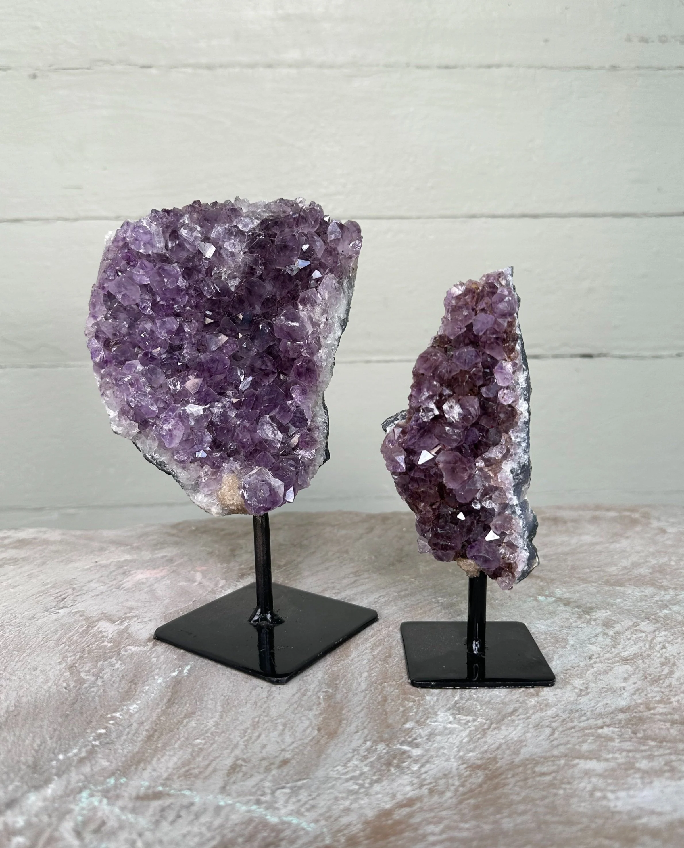 Rough Amethyst Druzy on Stand