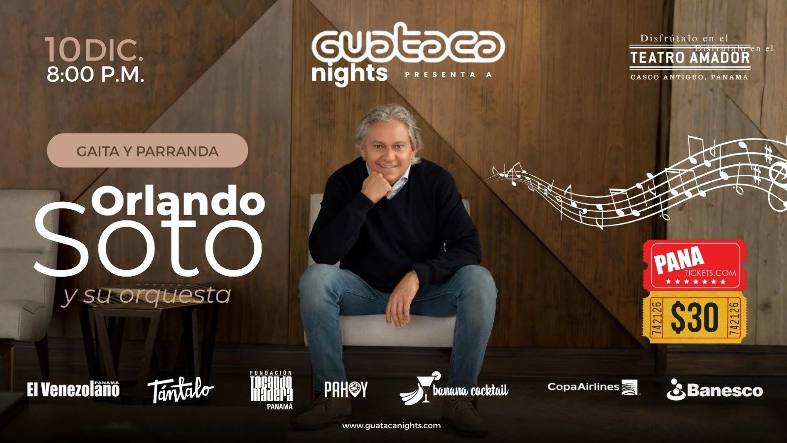 Guataca Panamá presenta a Orlando Soto