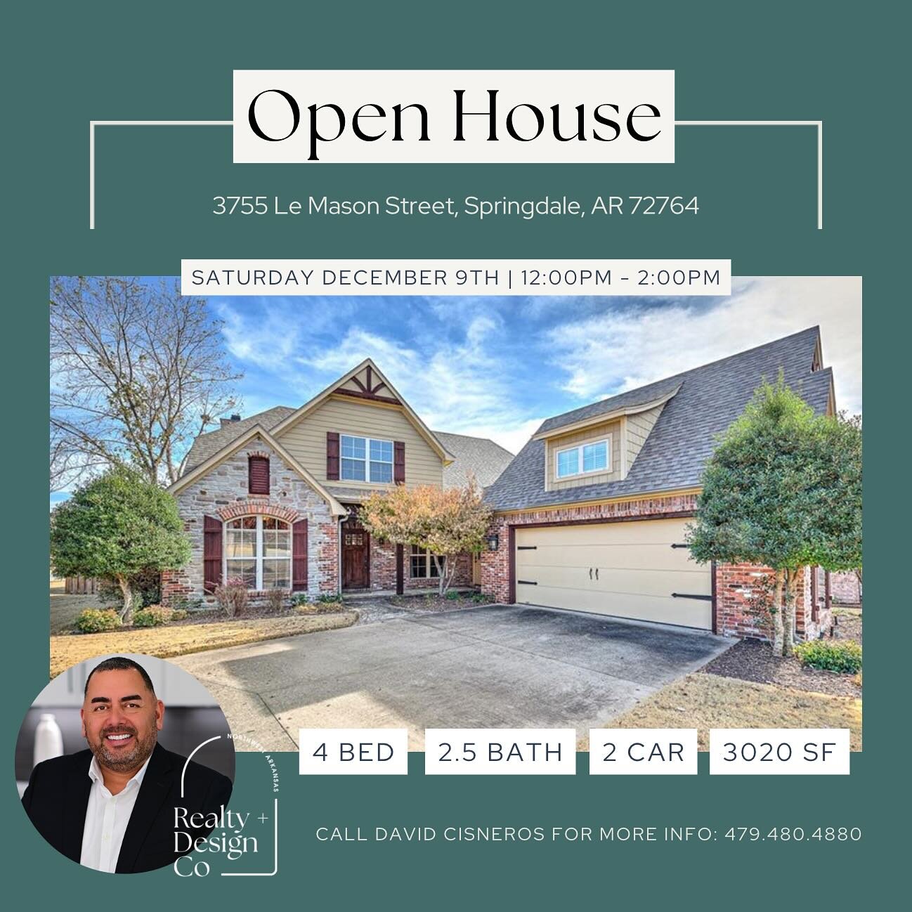 WEEKEND OPEN HOUSES! Get ready to tour some awesome properties with our team Saturday and Sunday. From a large corner lot to new construction&hellip;.you don&rsquo;t want to miss this. See you there.

Contact us for more information at 479.480.4880.
