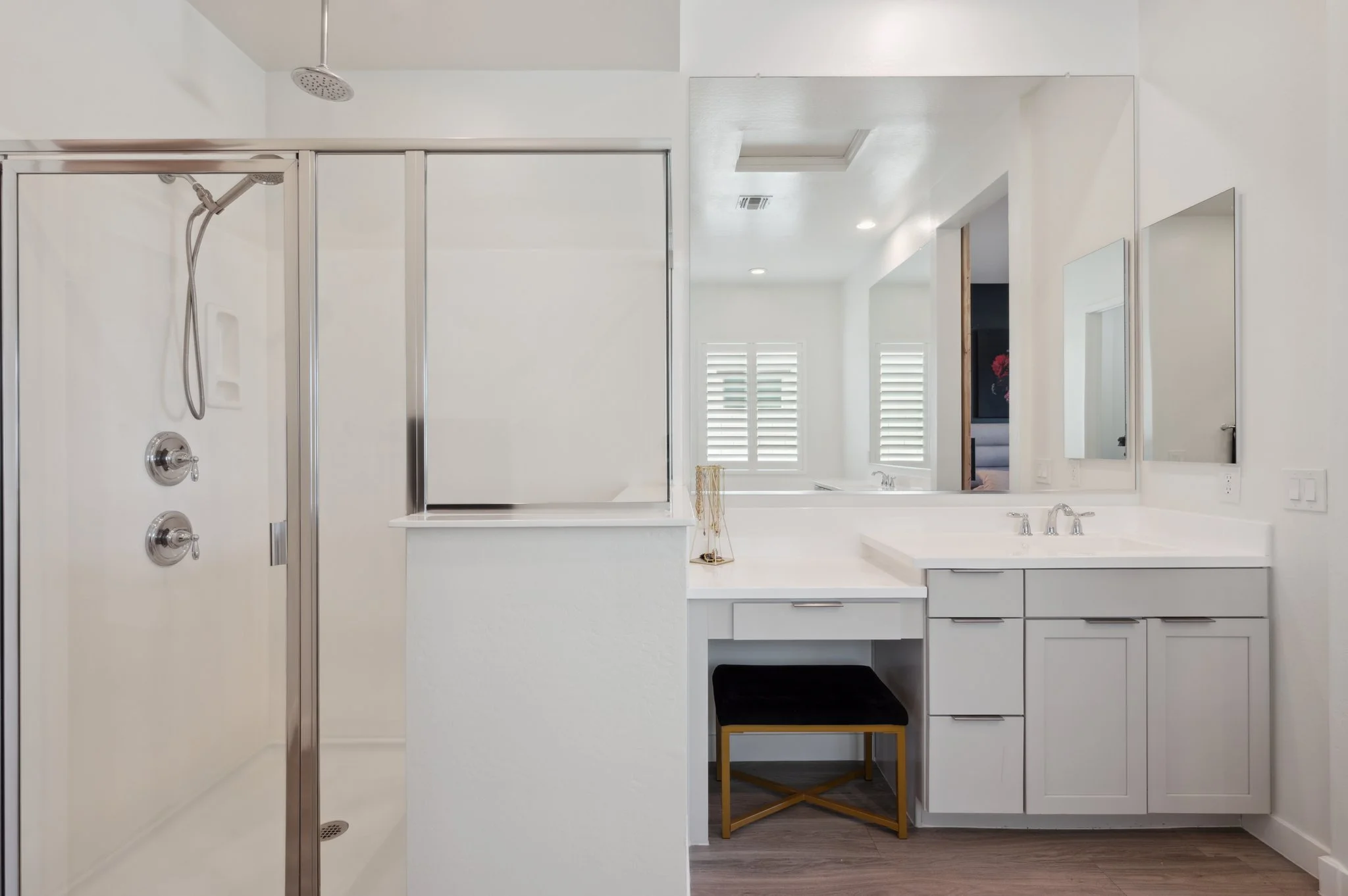 Bright bathroom photographed for a Mesa AZ real estate listing