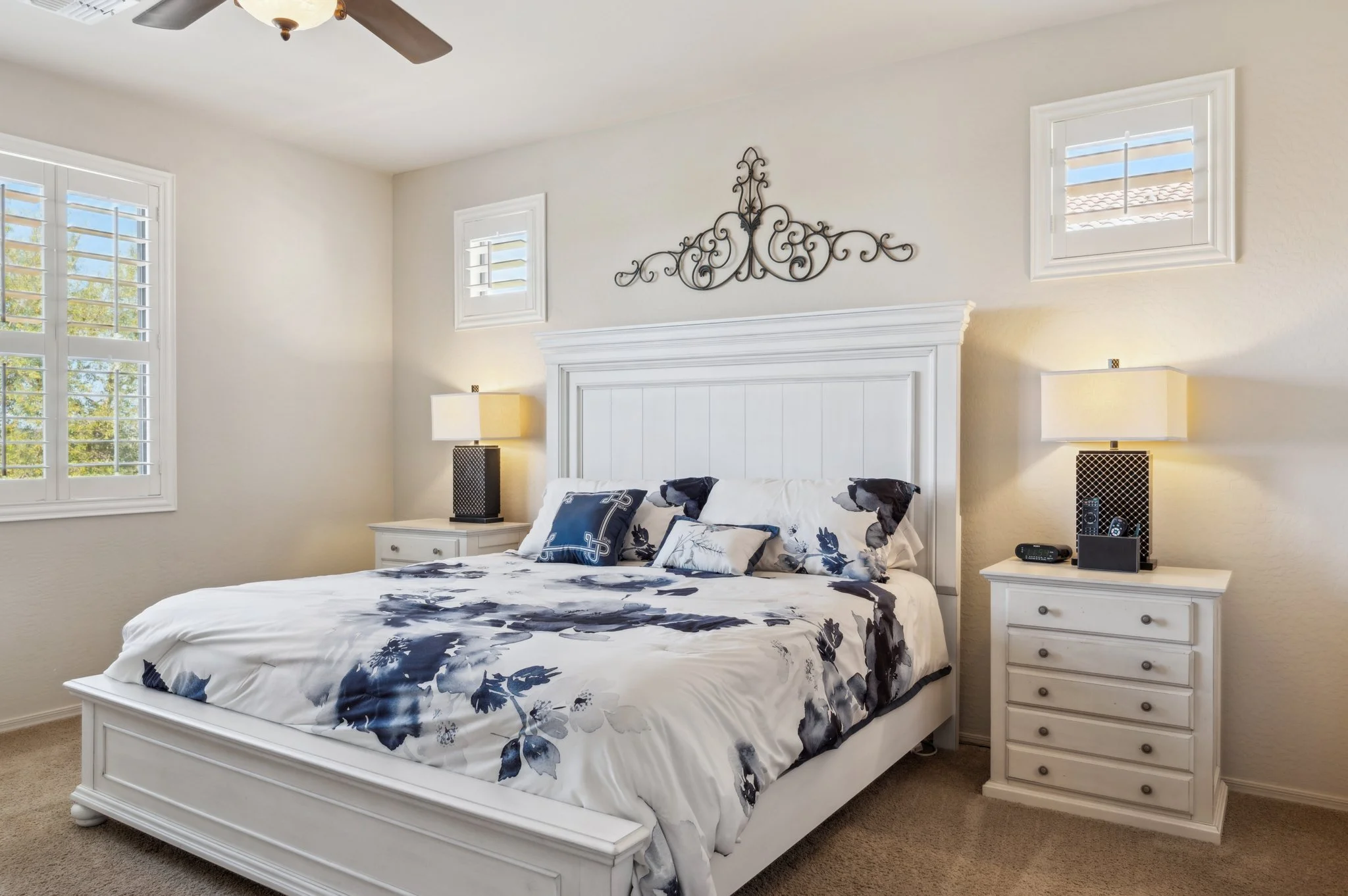 Primary bedroom photographed for a Mesa AZ real estate listing
