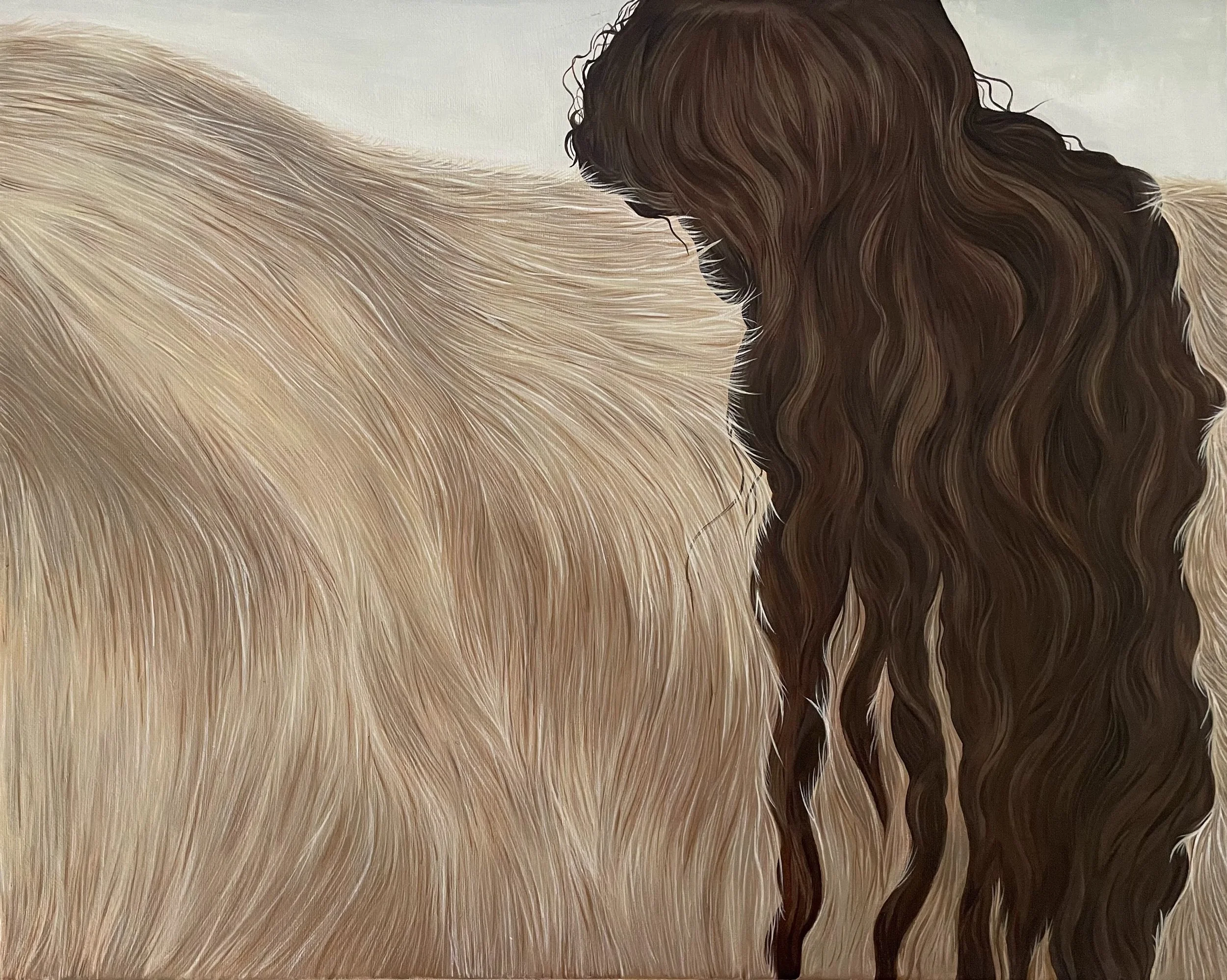 Good dens are hard to come by 2025 Acrylic on canvas 16 x 20 inches.