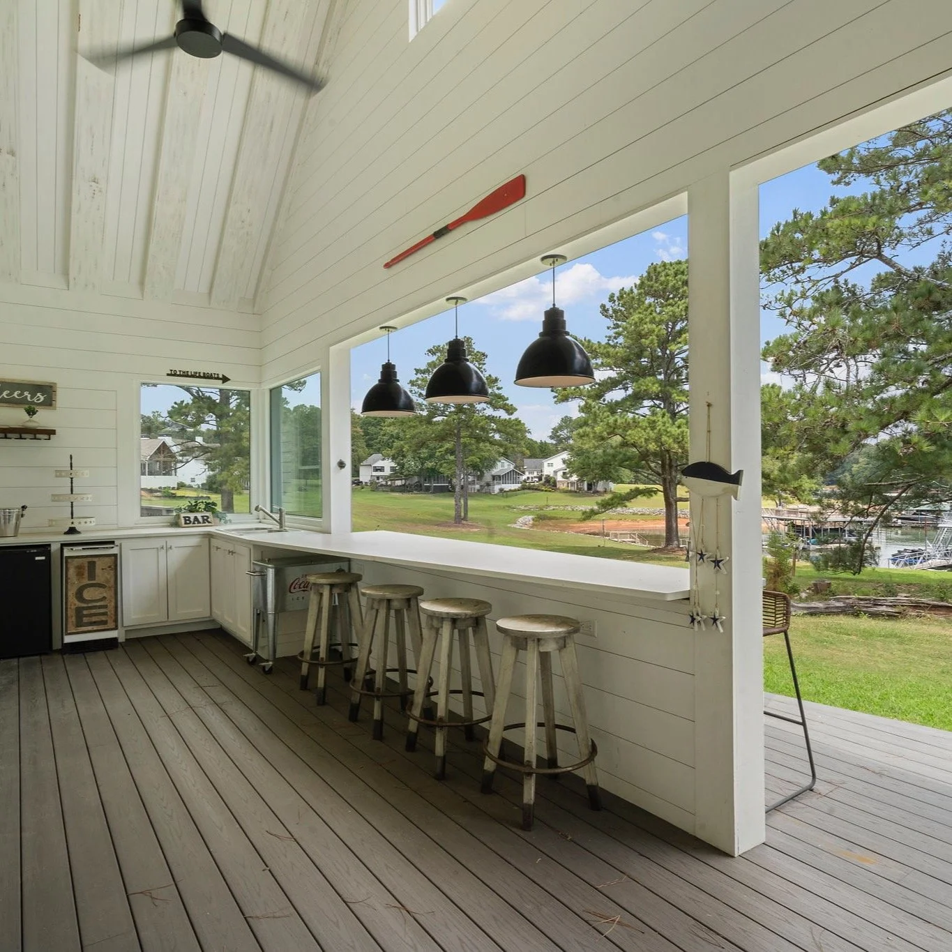 Open house on Lake Lanier tomorrow ✨

Welcome to The Overlook at 61 View Point Dr, Dawsonville &mdash; an easy, one-level lake home with a true flat walk-out backyard, quiet-water cove, and a covered dock with boat lift on deep water.

If you&rsquo;v