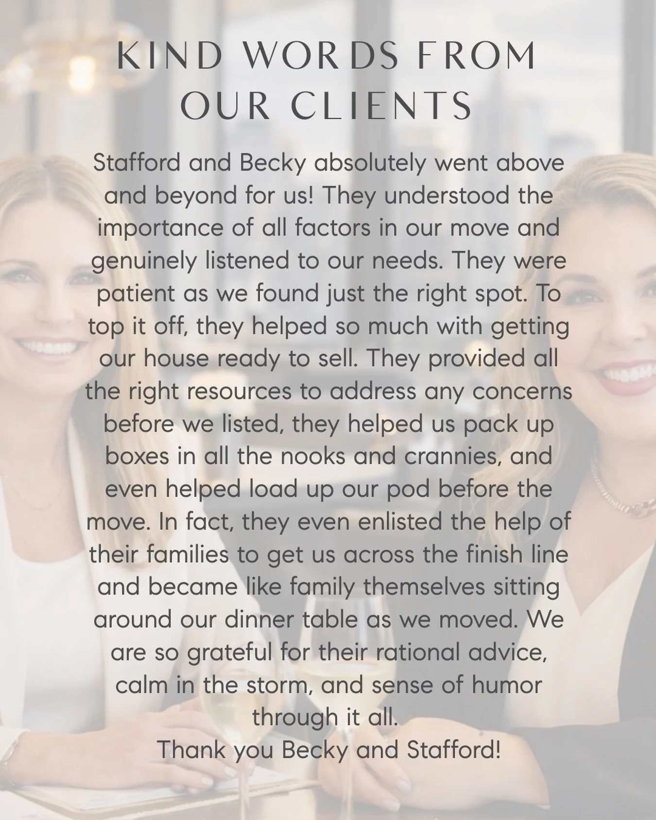 What means the most to us is never just the sale. It&rsquo;s how our clients feel through the process.

We were honored to help these wonderful clients get their home ready, quietly share it through our private network, and ultimately sell it off mar
