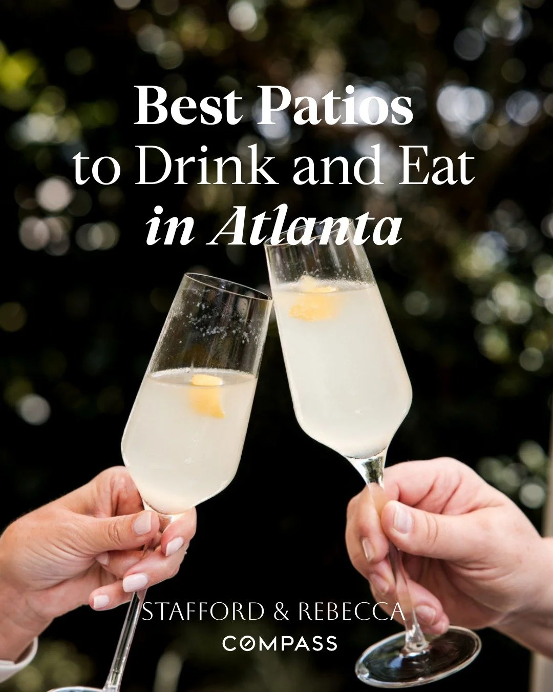 We sell homes all over Atlanta. But honestly? There are neighborhoods we'd move to just for the patios. 

Swipe through our 5 favorite spots to grab a drink and find out why these neighborhoods are some of the most sought-after in the city right now.