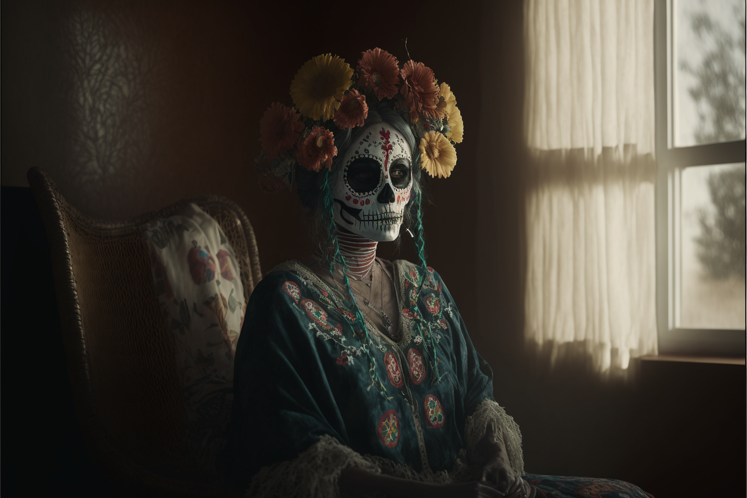 ChesterWesterson_single_person_wearing_a_day_of_the_dead_costum_5e767542-c7cf-4ea5-891c-c6b3b3109390.png
