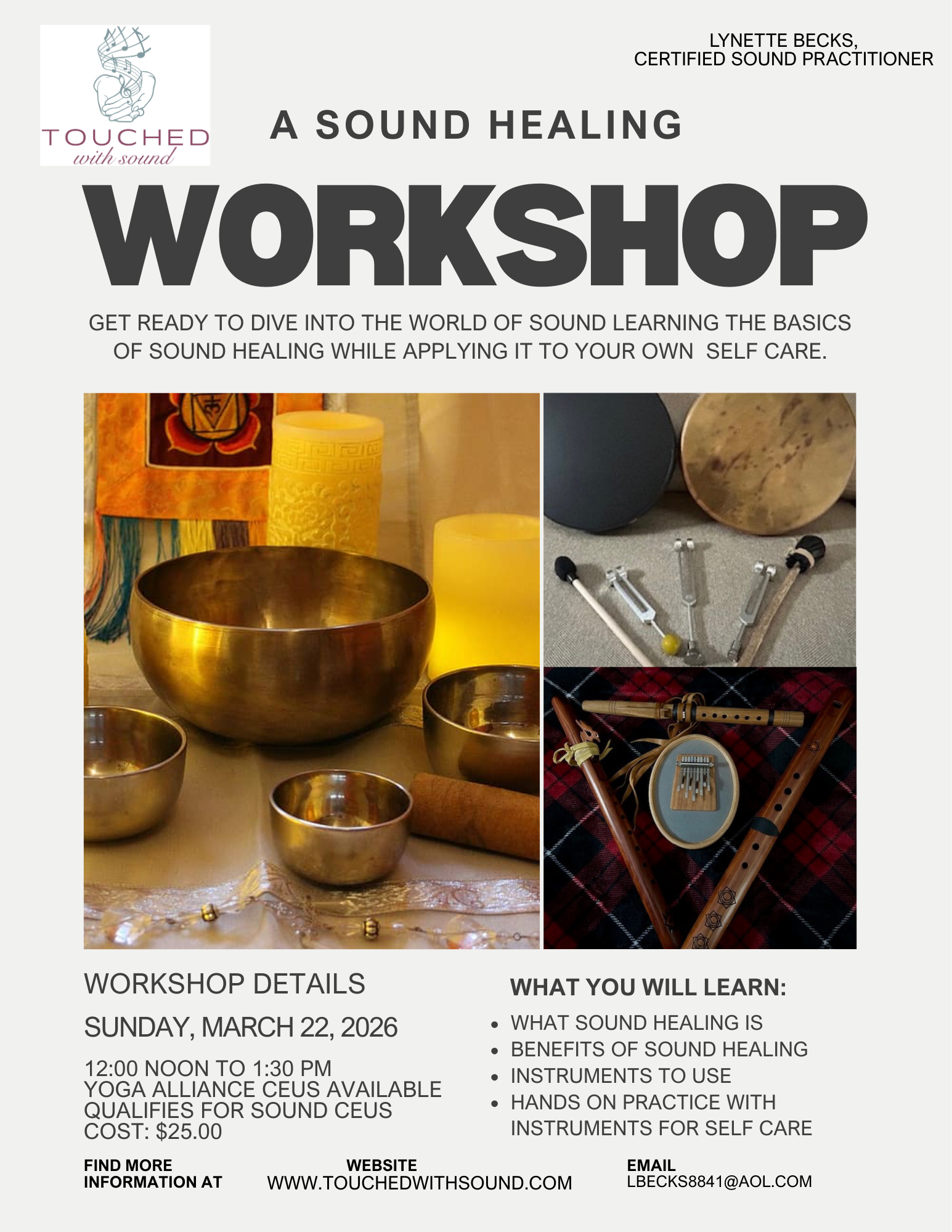 A Sound Healing Workshop