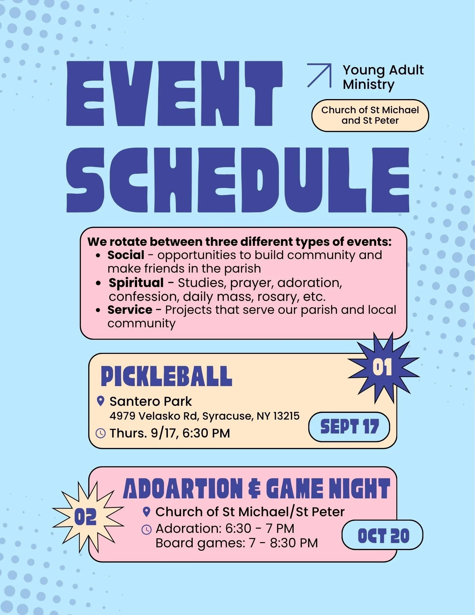 Blue Pink and Cream Modern Retro Event Schedule Flyer.jpg