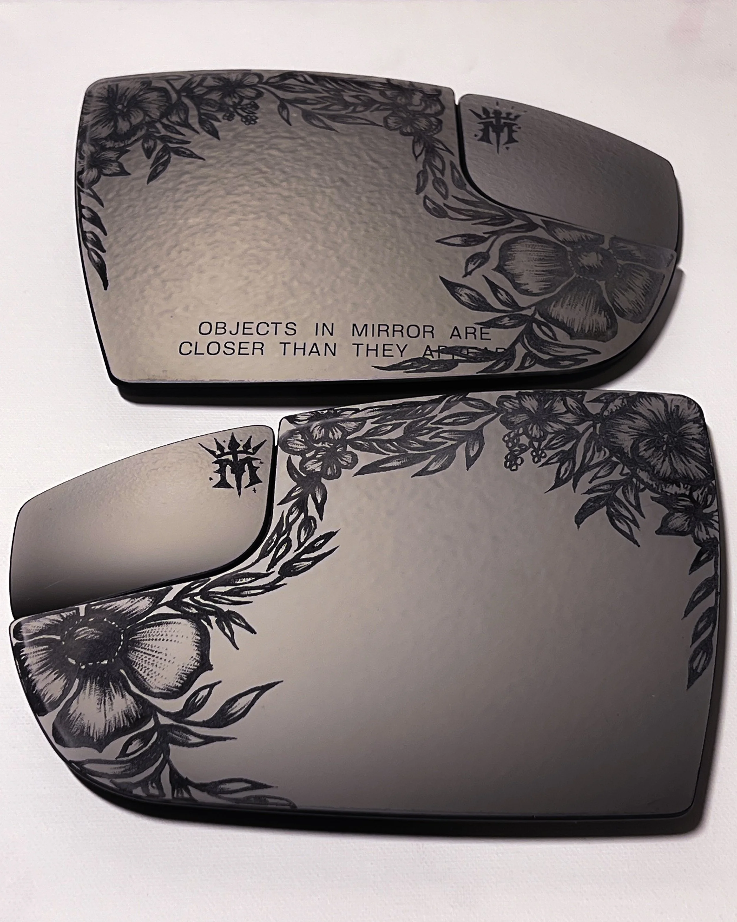 Engraved Ford Focus mirrors