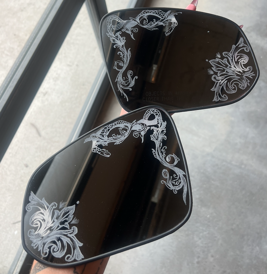 Engraved Toyota Tacoma Mirrors