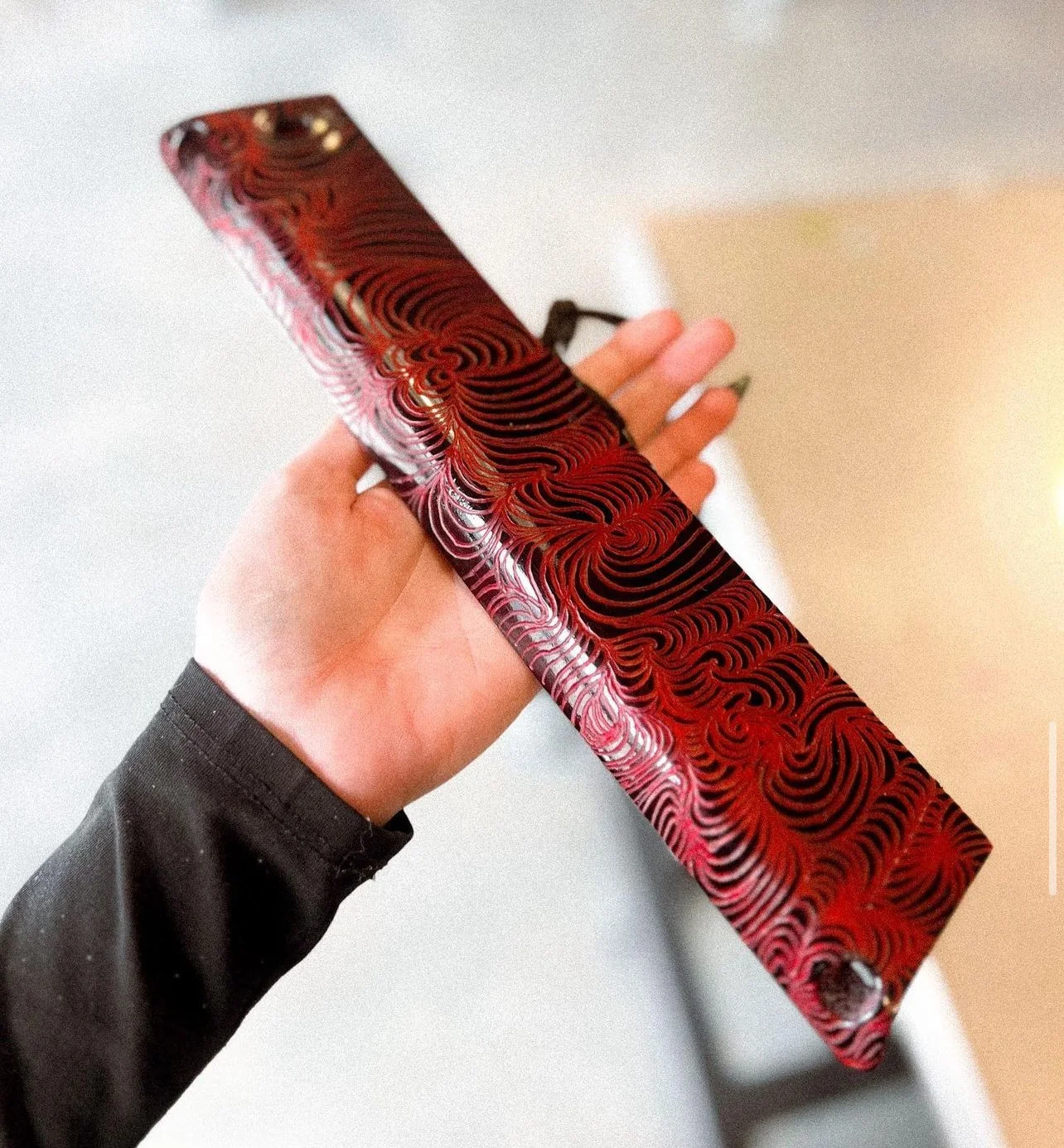 Tinted and then engraved third brake light