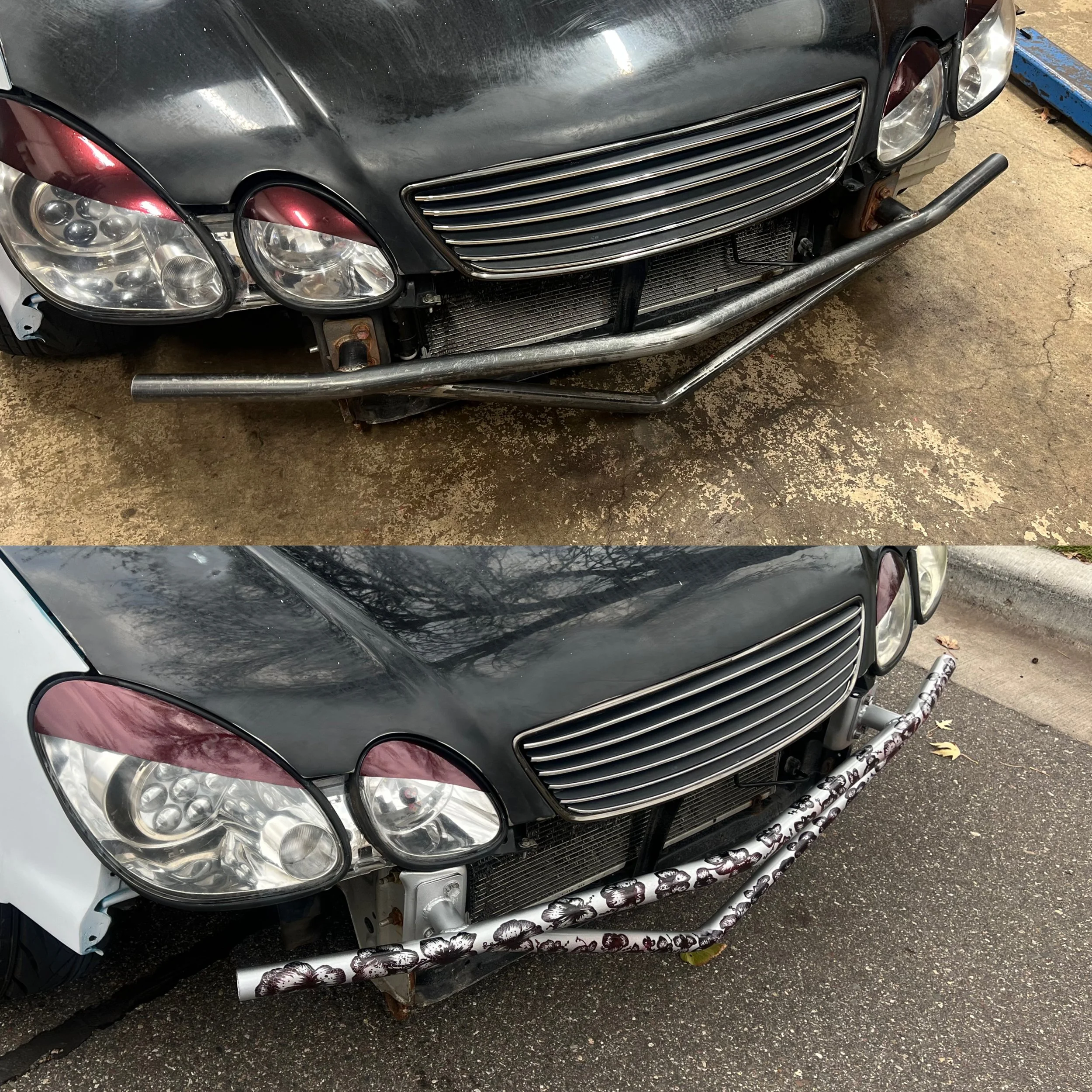 Hand-painted bash bar