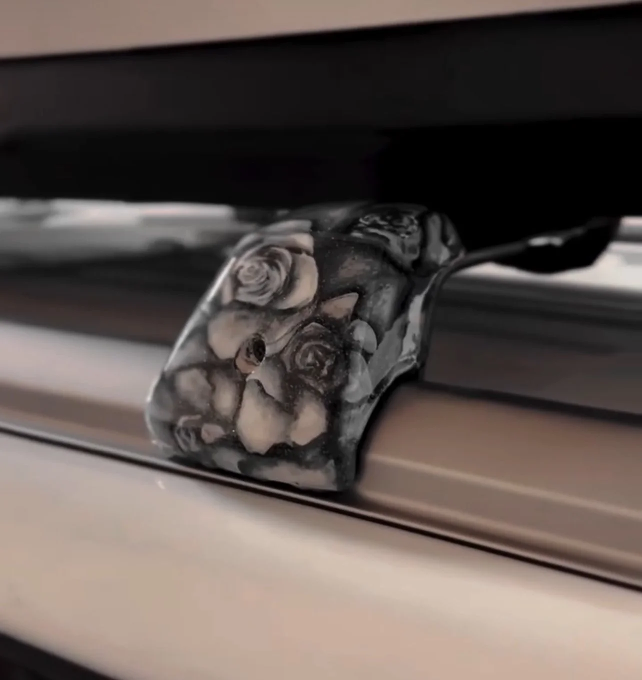 Hand-painted and epoxied roof rail endcaps