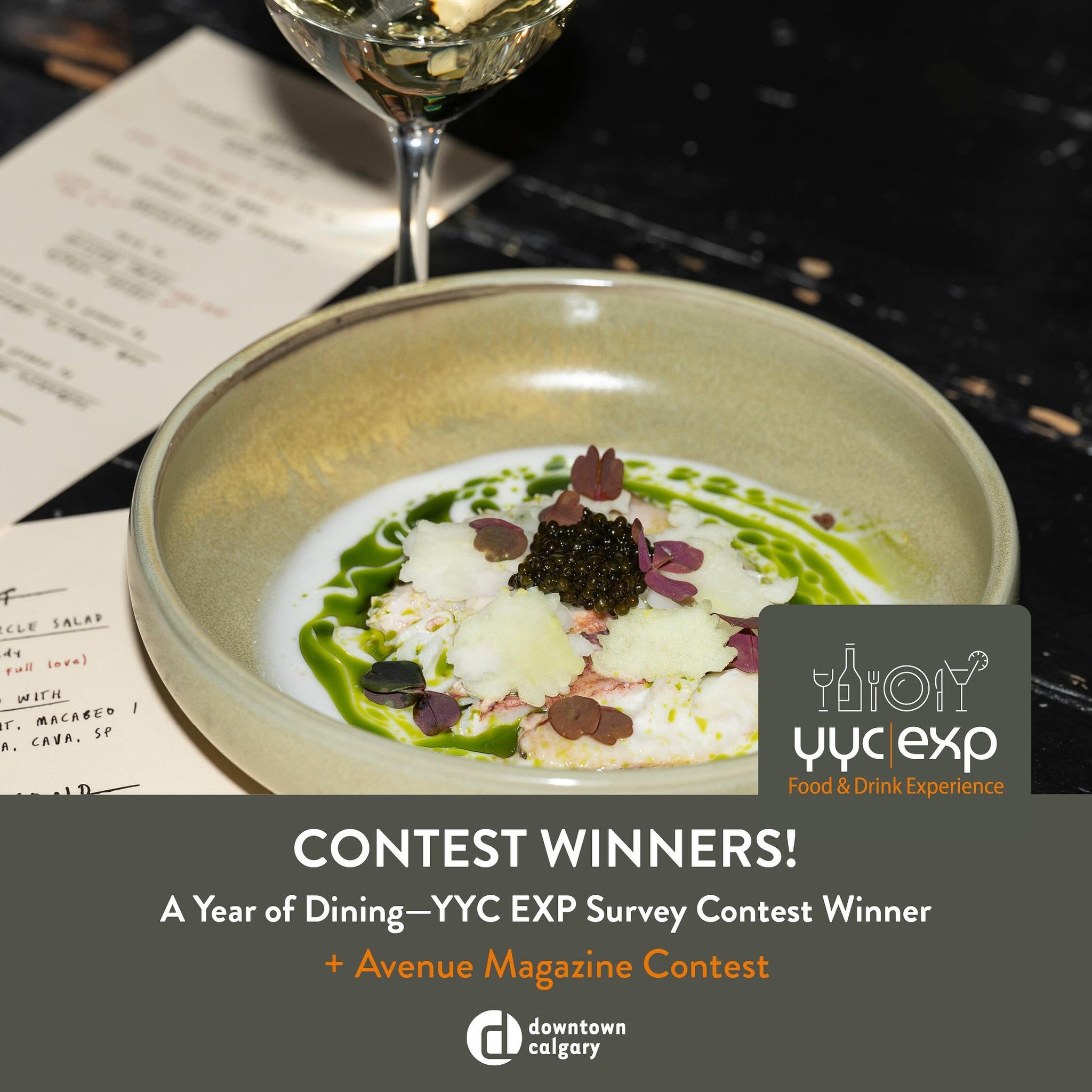 A Year of Dining&mdash;12 gift certificates valued at $1200. 
Congratulations to the winner Anton @anton_osst
The winner has been contacted by email.
Thank you to everyone who participated in our survey, and provided feedback about YYC EXP 2024. 

Av