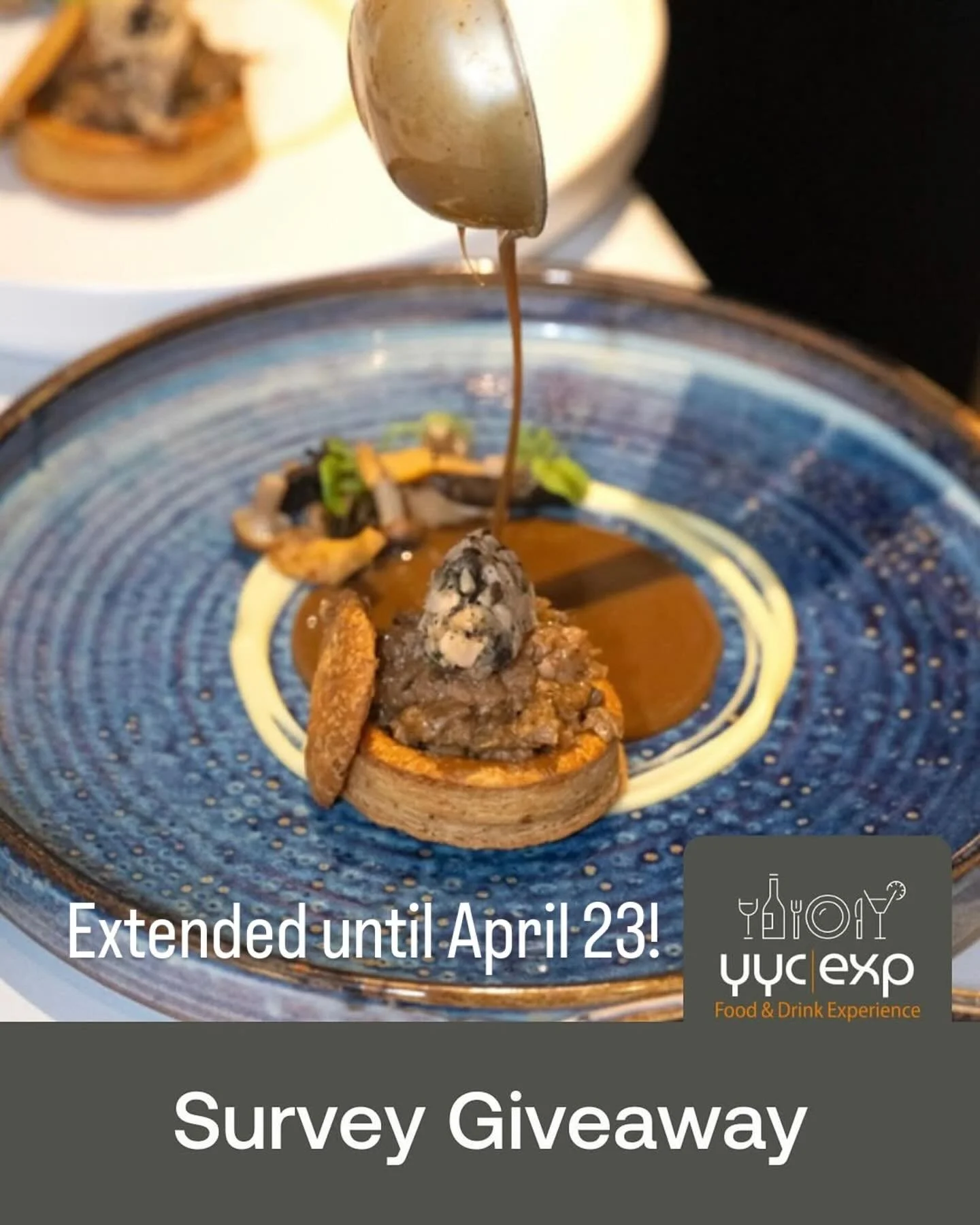 We want more feedback so we&rsquo;re extending the survey contest deadline a few more days! Win a Year of Dining! Fill in the survey by April 23rd! #yycexp