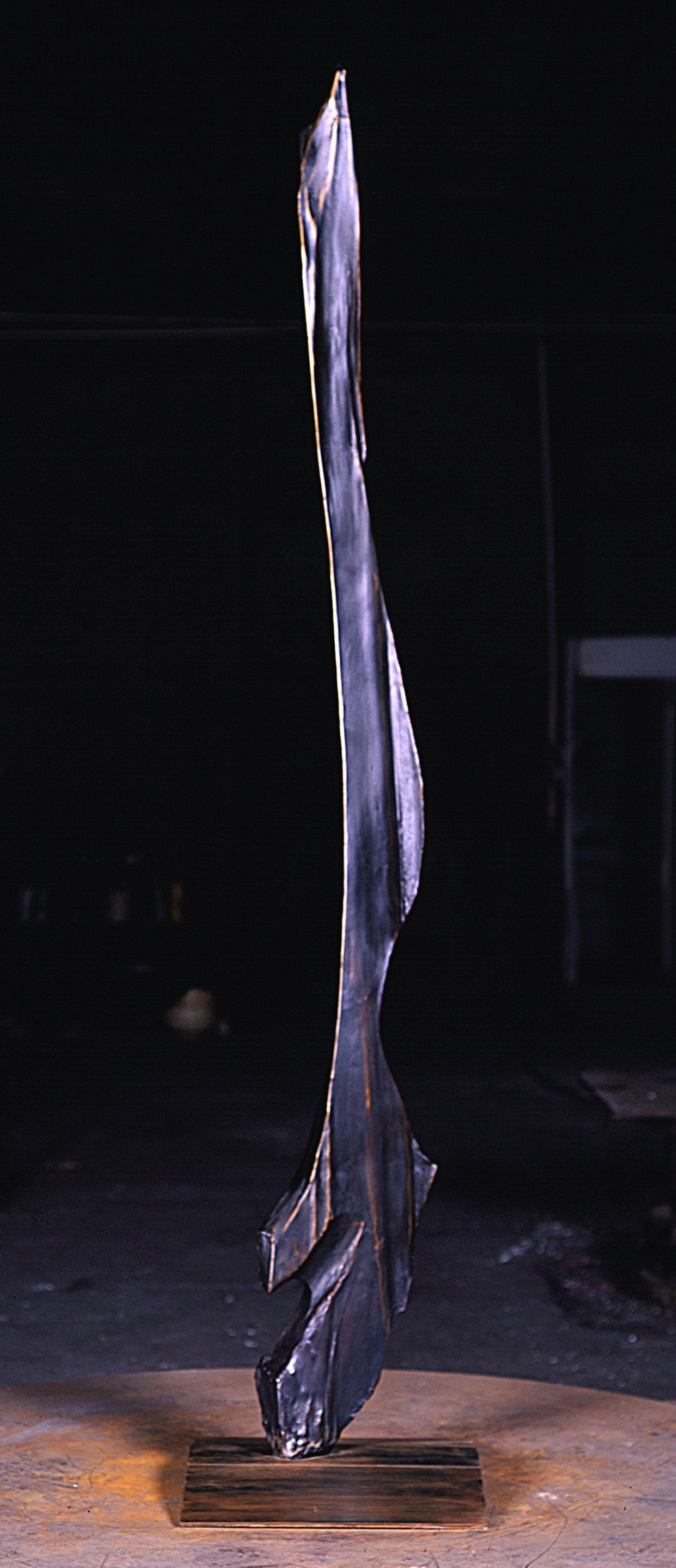 Thin Bone-cast bronze-24Wx108Hx10D