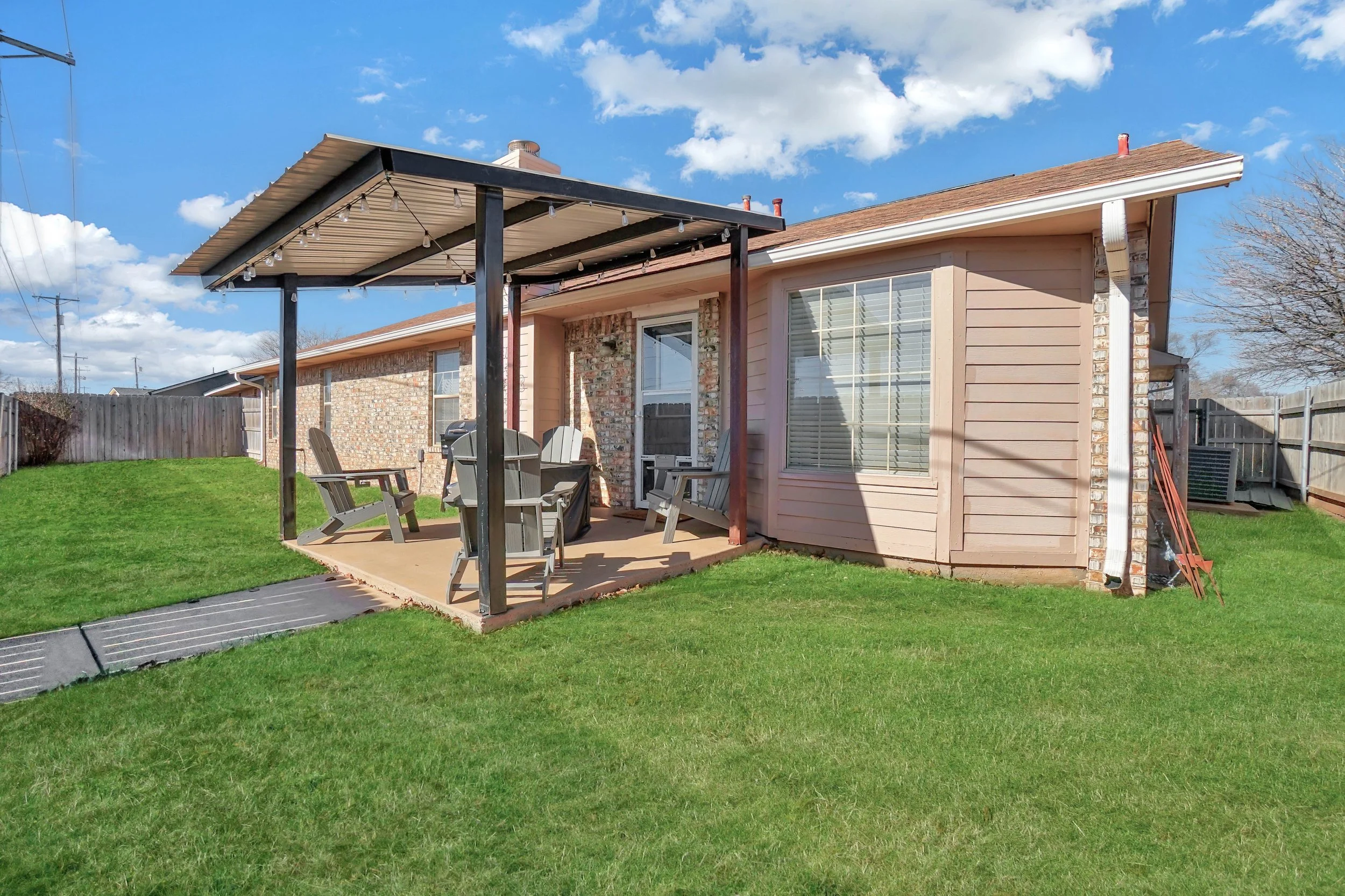 Complete with a firepit and smoker