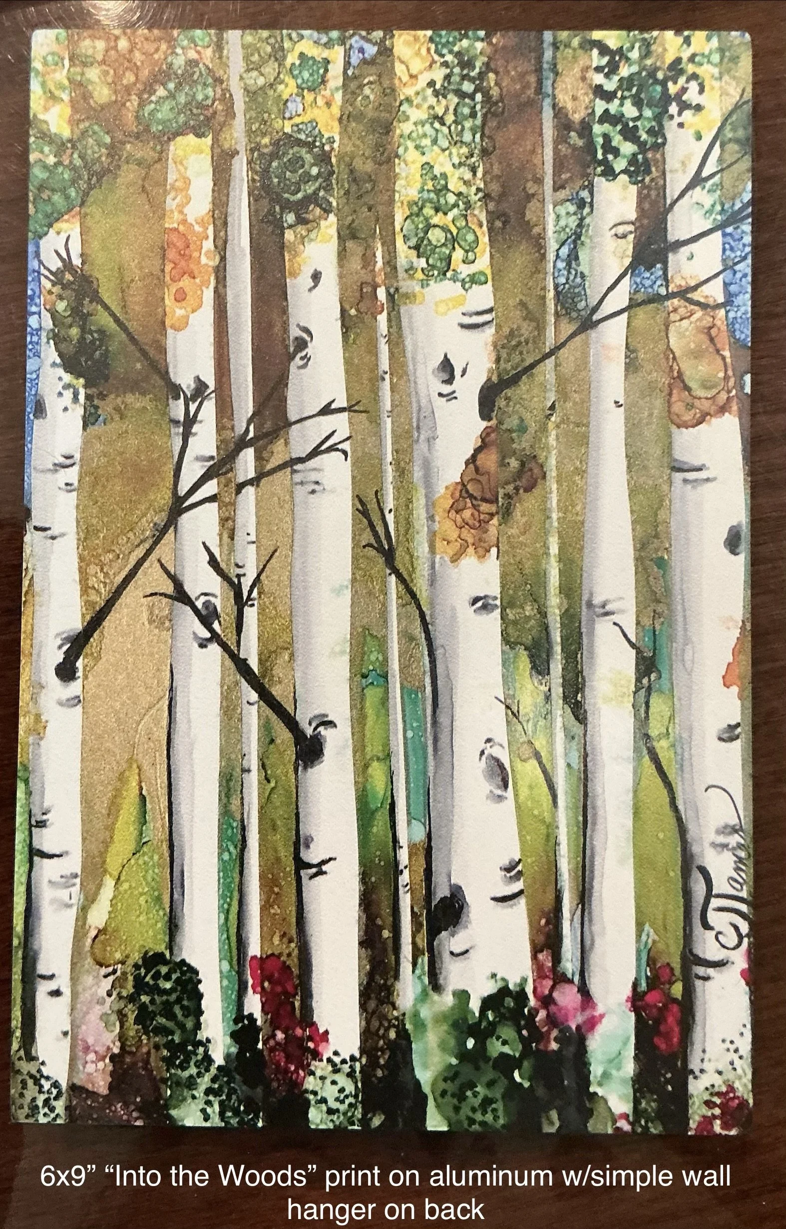 Into the Woods Alcohol Ink Original Painting