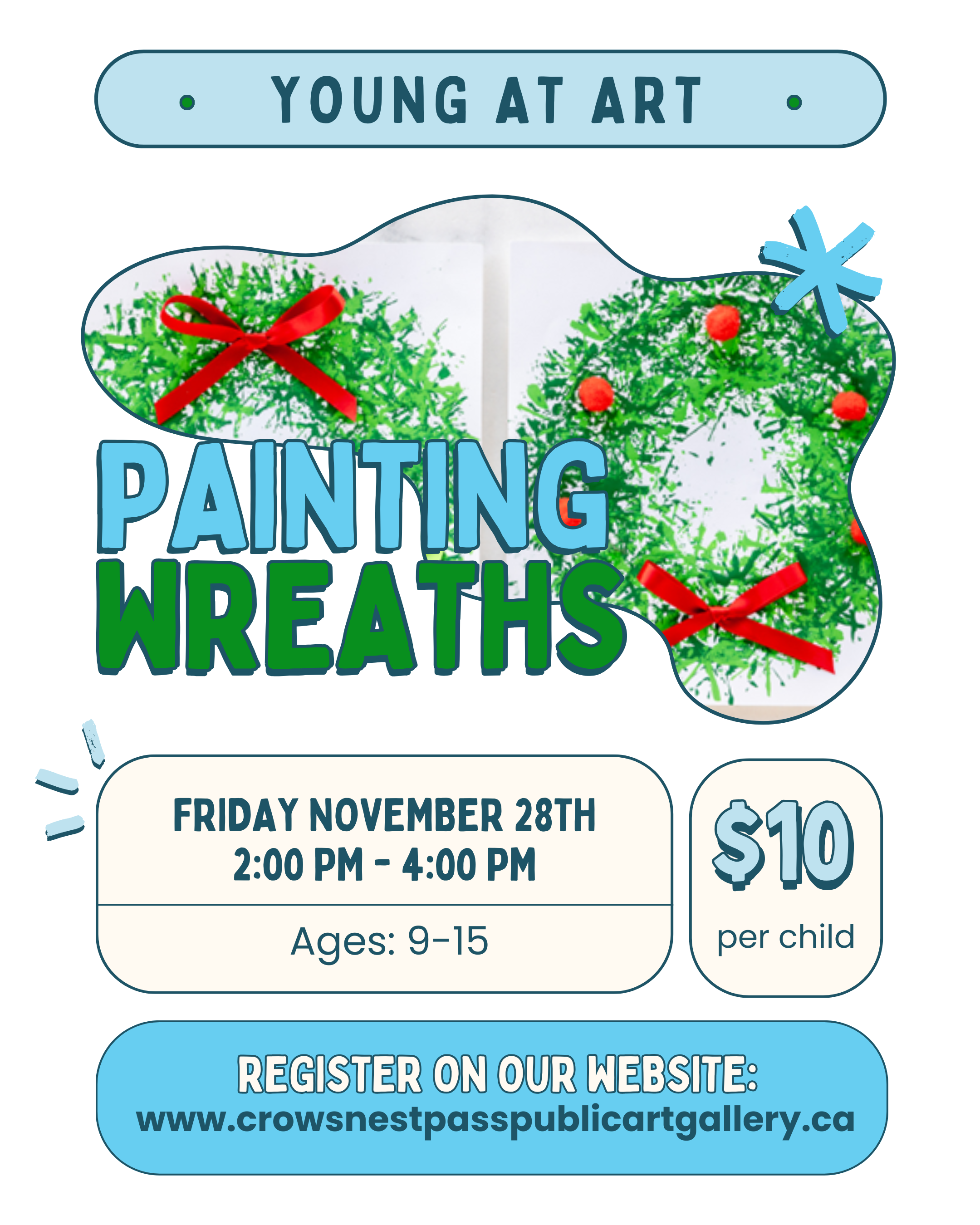 Young at Art - Painting Wreaths