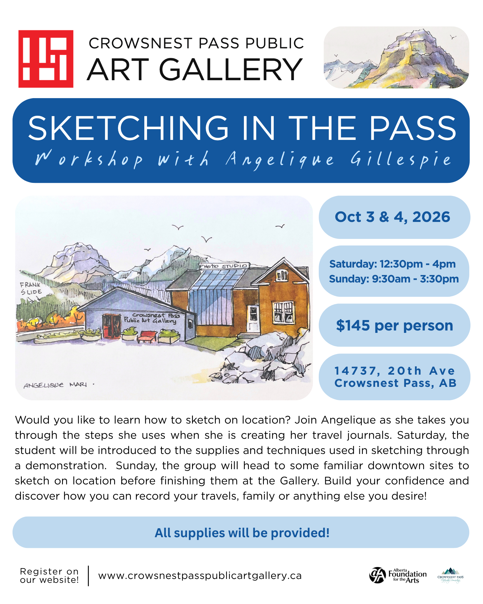 Sketching in the Pass