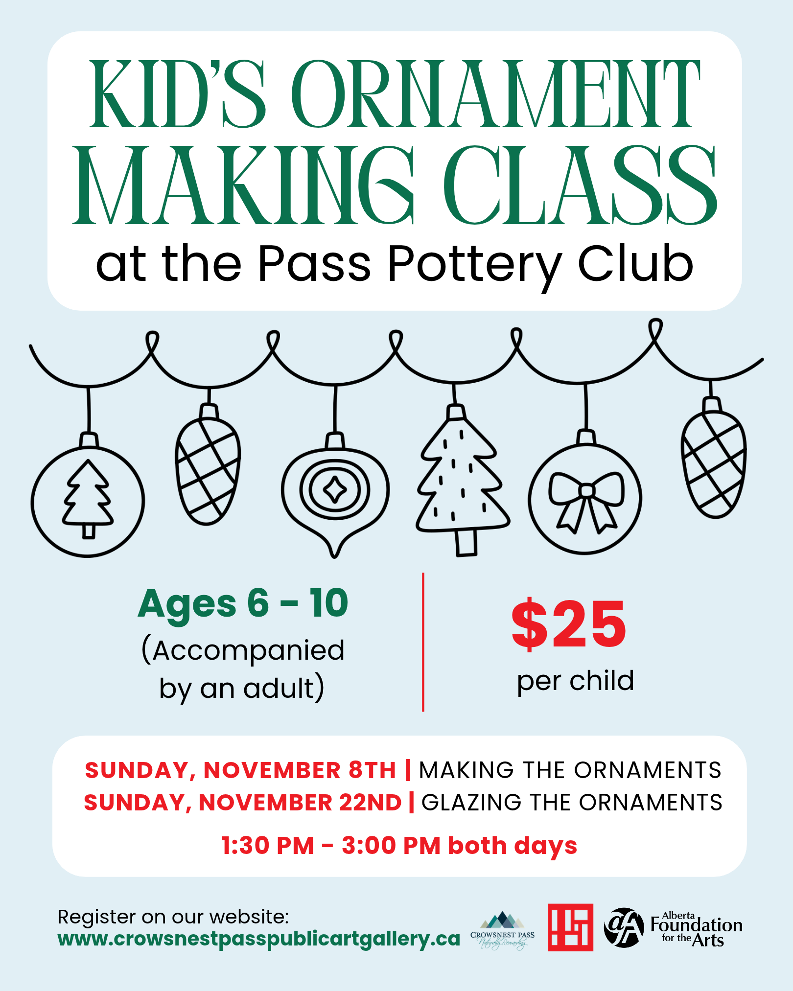 Kid's Ornament Making Class