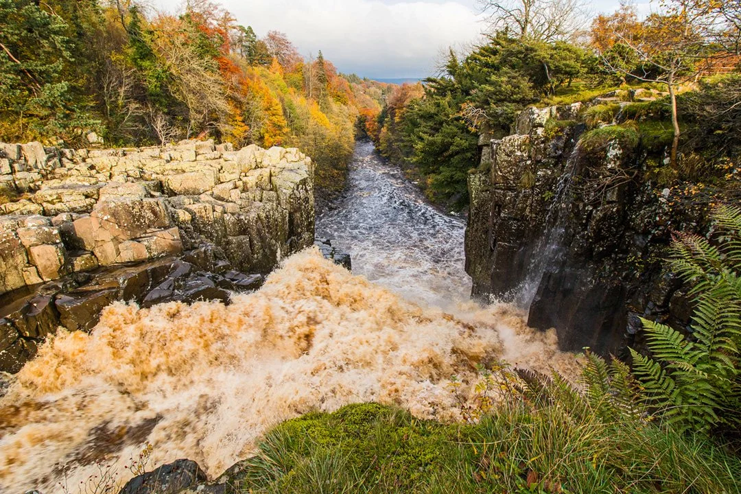 Top of High Force in spate (30/10/2015)