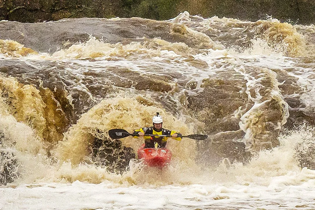 Crazy (but semi-pro) kayaker, Storm Abigail  #2