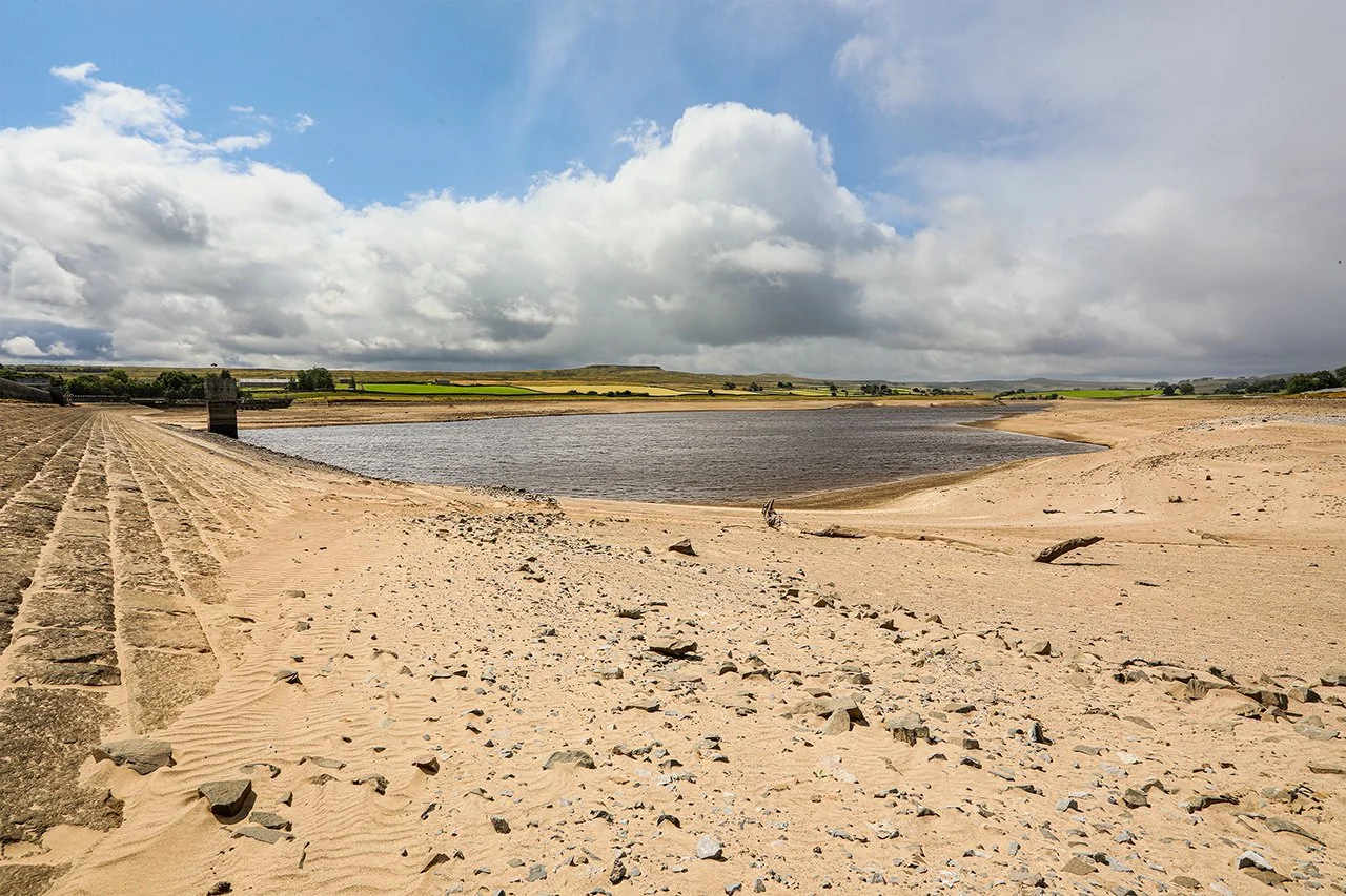 Balderhead reservoir, drained for repair (26/7/26)