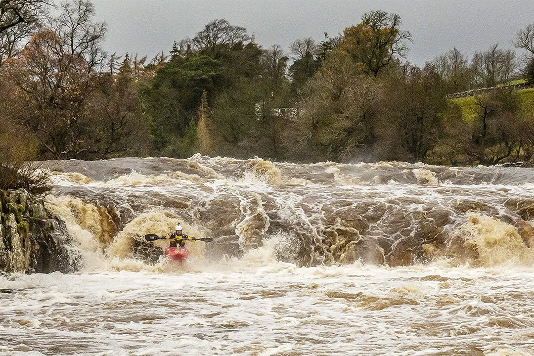 Crazy (but semi-pro) kayaker, Storm Abigail #1