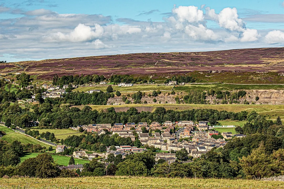 North over Stanhope and Ashes Quarry