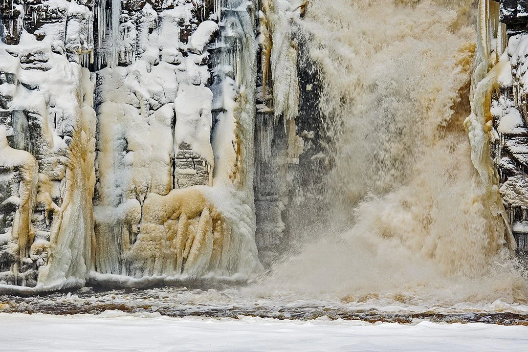 Foot of High Force, frozen