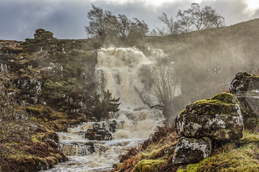 Bleabeck Force in spate (less than 1km west from High Force on the Pennine Way) 