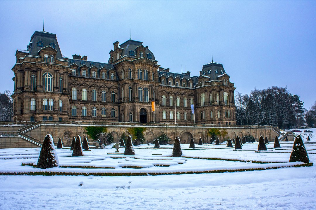 Bowlees Museum in snow