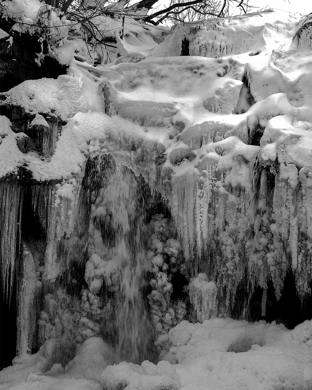 Summerhill Force, frozen